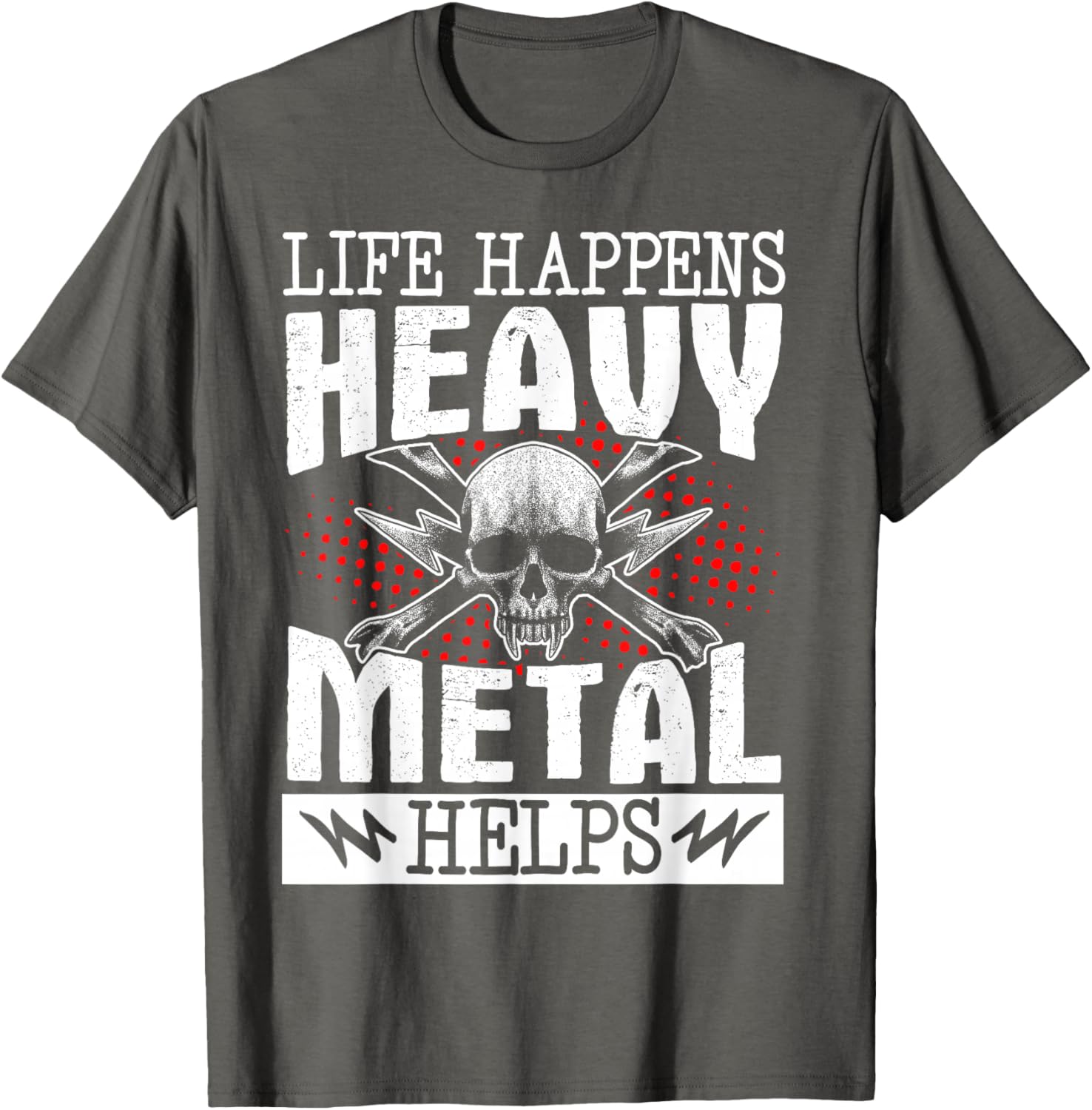 Heavy Metal Helps T-Shirt for Music Lovers - Fun Casual Wear - 12