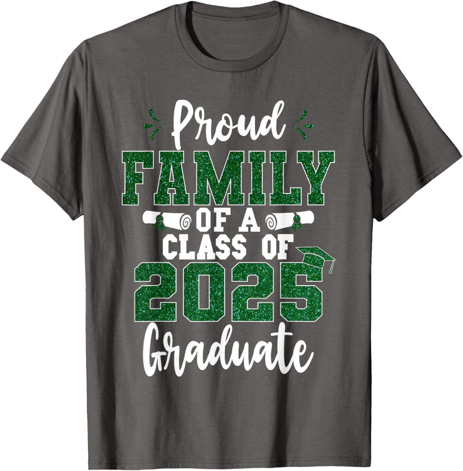 Proud Family Class of 2025 Graduate T-Shirt for Seniors and Families - 14