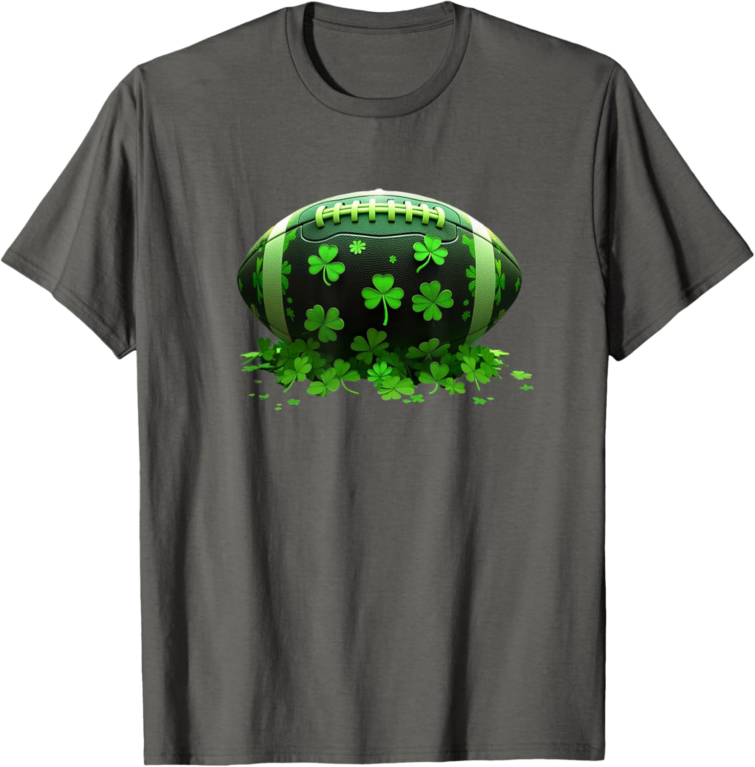 Lucky Shamrock Football Lovers T-Shirt for St Patricks Day Fun - 8