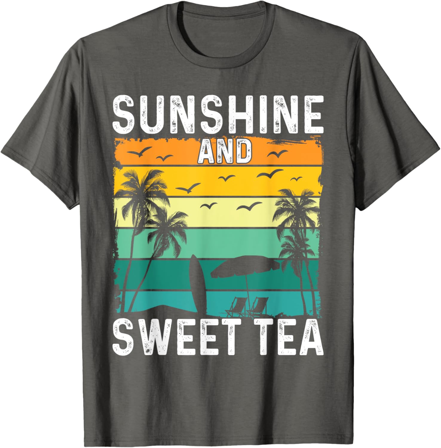 Sunshine And Sweet Tea Retro Southern Pride Iced Tea Lover T-Shirt - 10