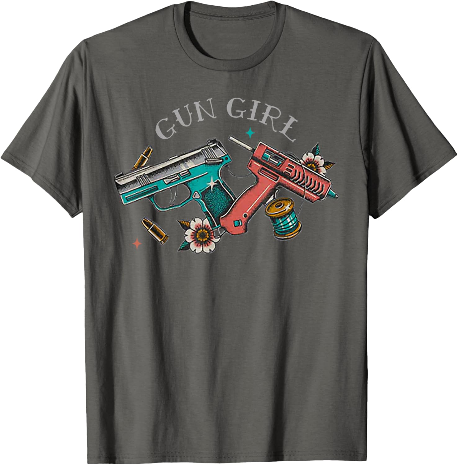 Gun Girl T-Shirt for Women - Stylish Clothing with Bold Graphic Design - 10