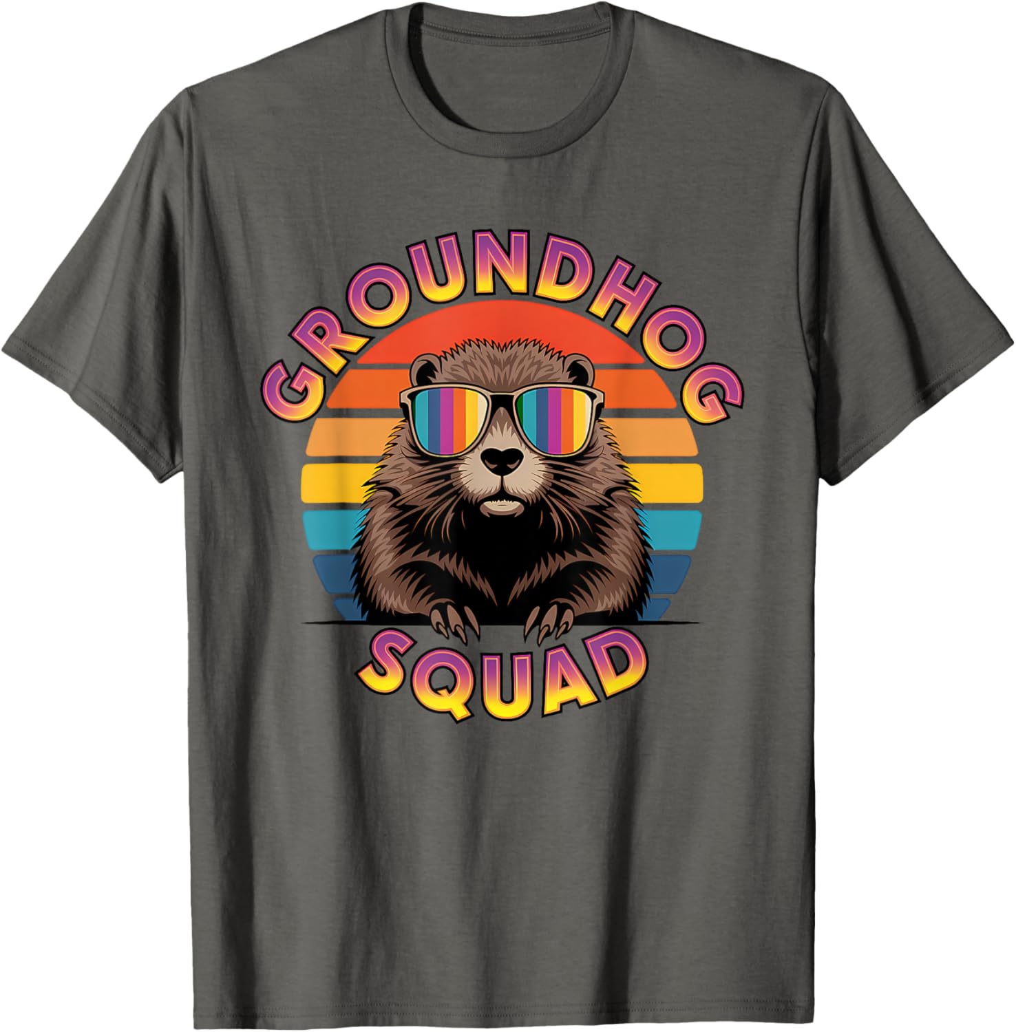 Funny Groundhog Squad Happy Groundhog Day 2025 T-Shirt for All Ages - 26