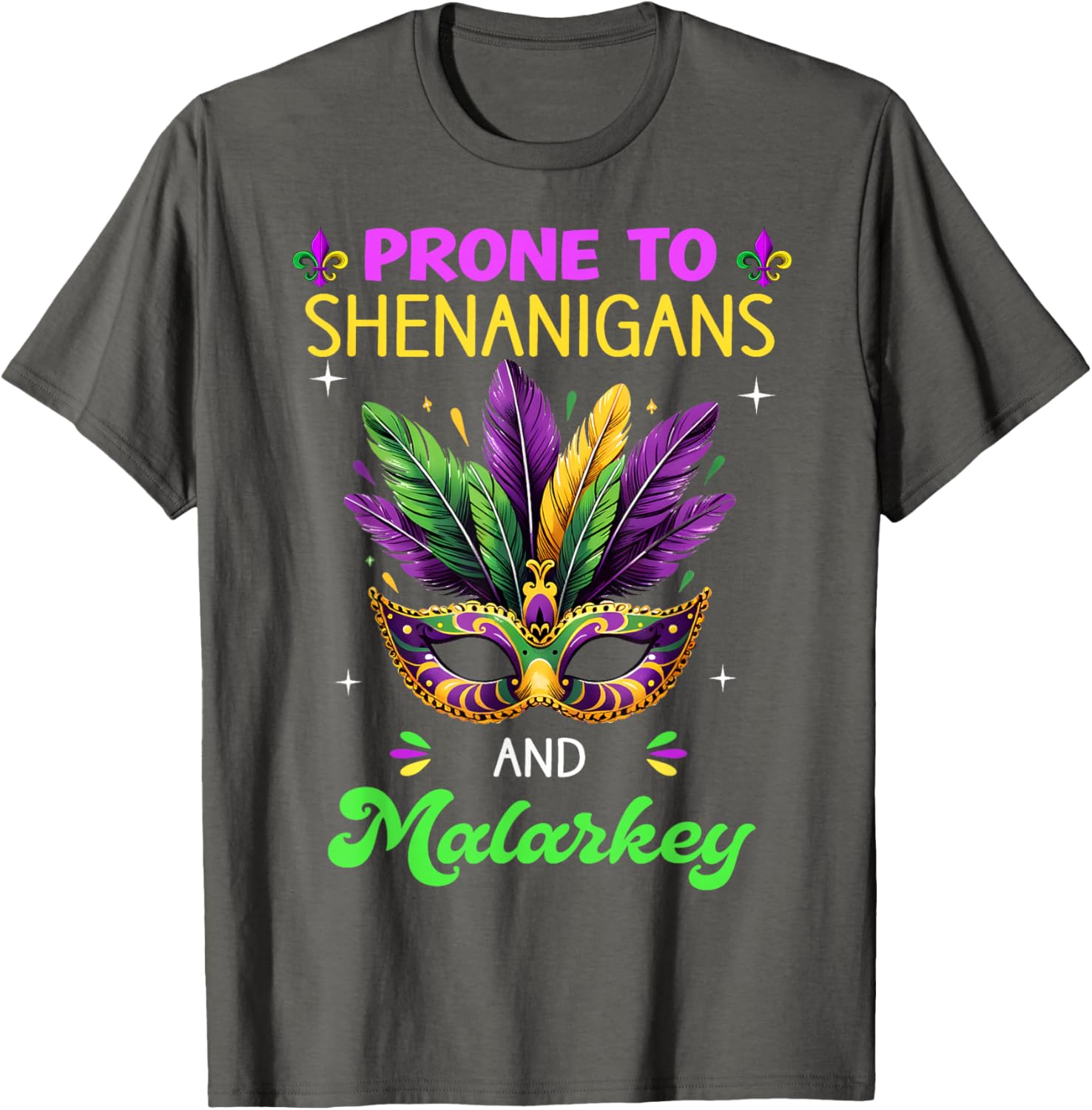 Mardi Gras Shenanigans T-Shirt for Men and Women - New Orleans Carnival Fun - 9