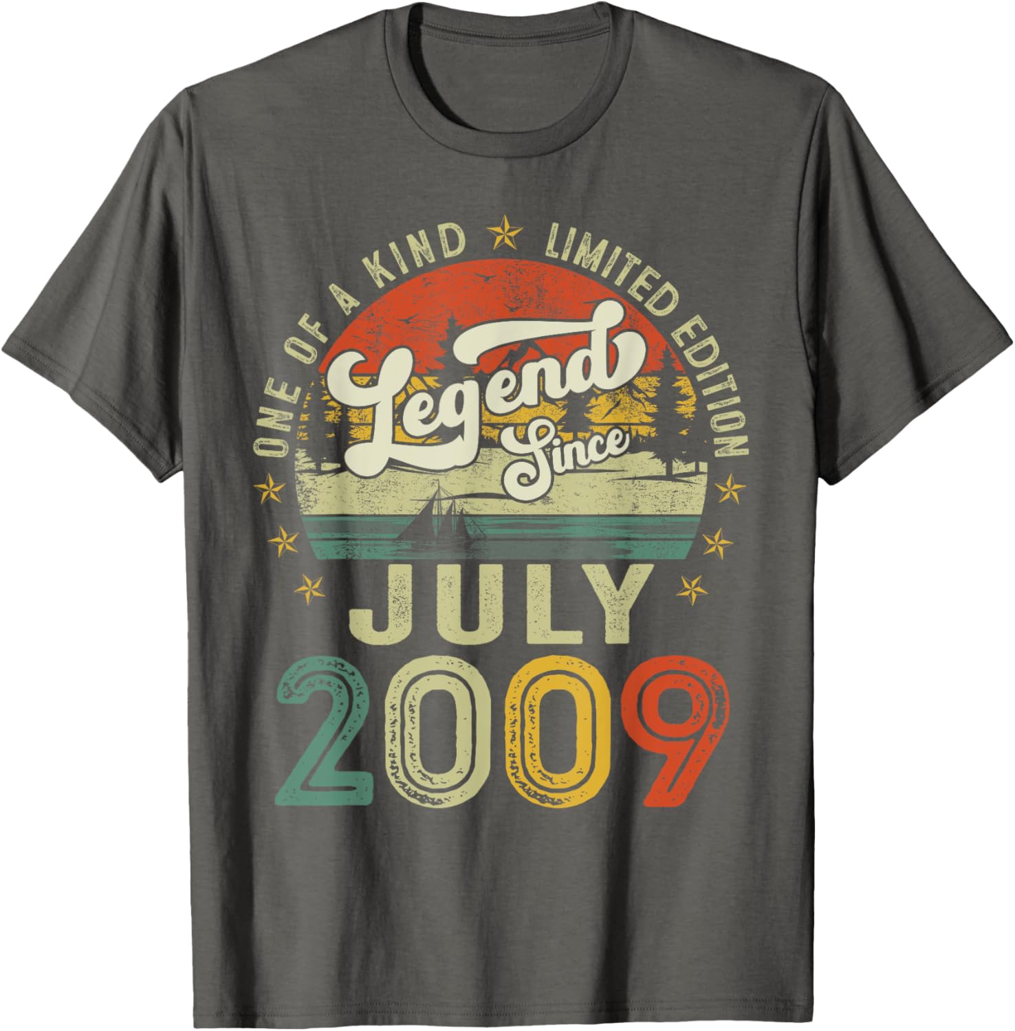 Legend Since July 2009 Retro 16th Birthday T-Shirt for Boys and Girls - 6