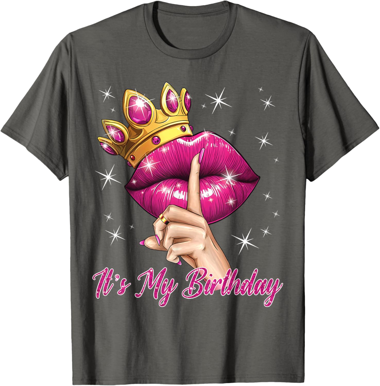 Queen Princess Birthday T-Shirt for Women Cute B-Day Party Gift - 13
