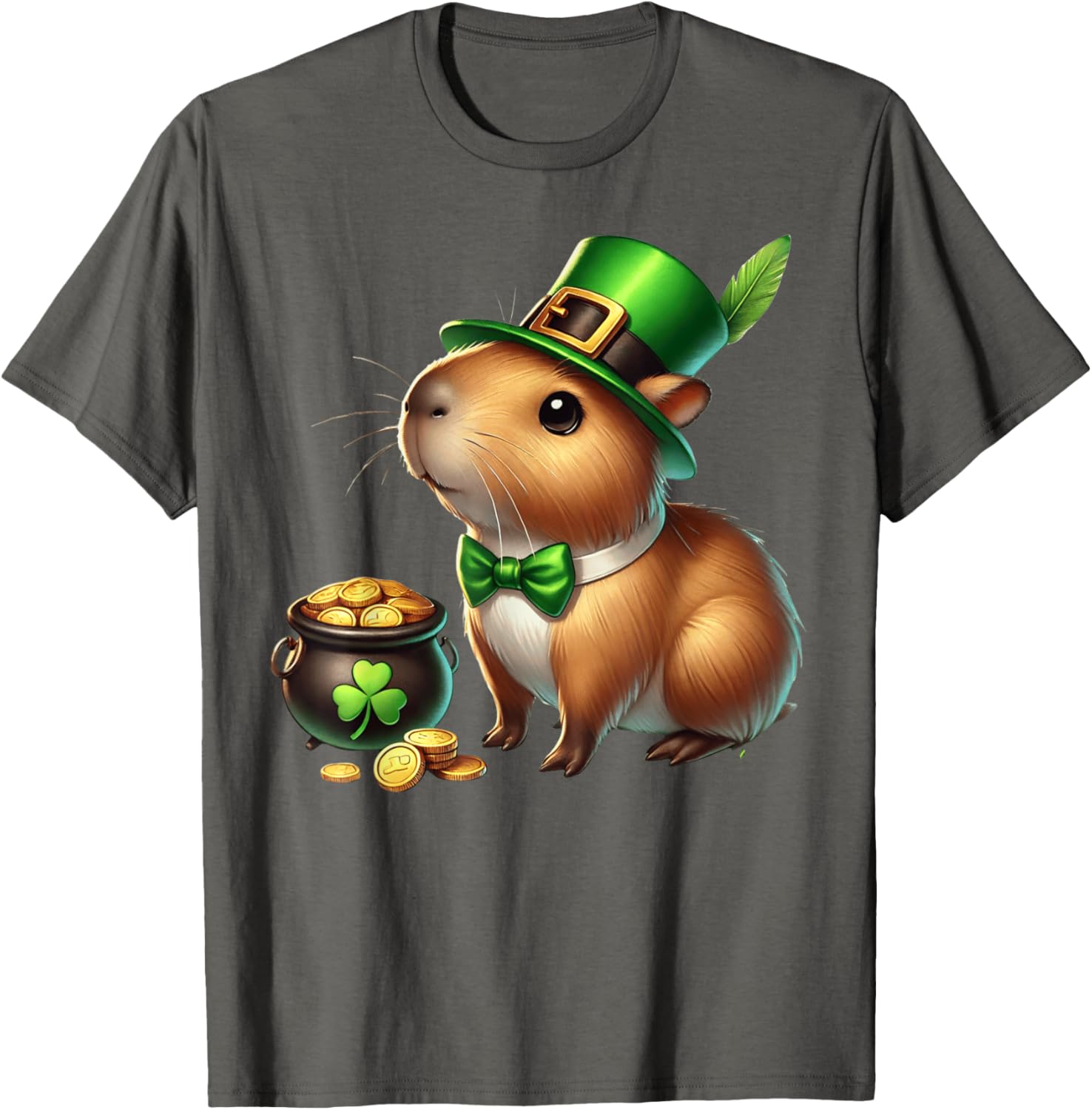 Adorable Guinea Pig Leprechaun St Patrick's Day Kids T-Shirt - 6