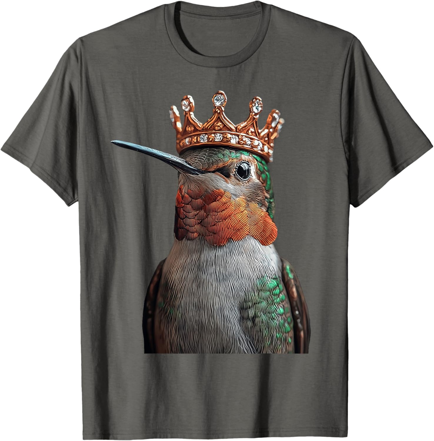 Hummingbird Crown T-Shirt for Nature Lovers - Stylish and Comfortable Design - 13