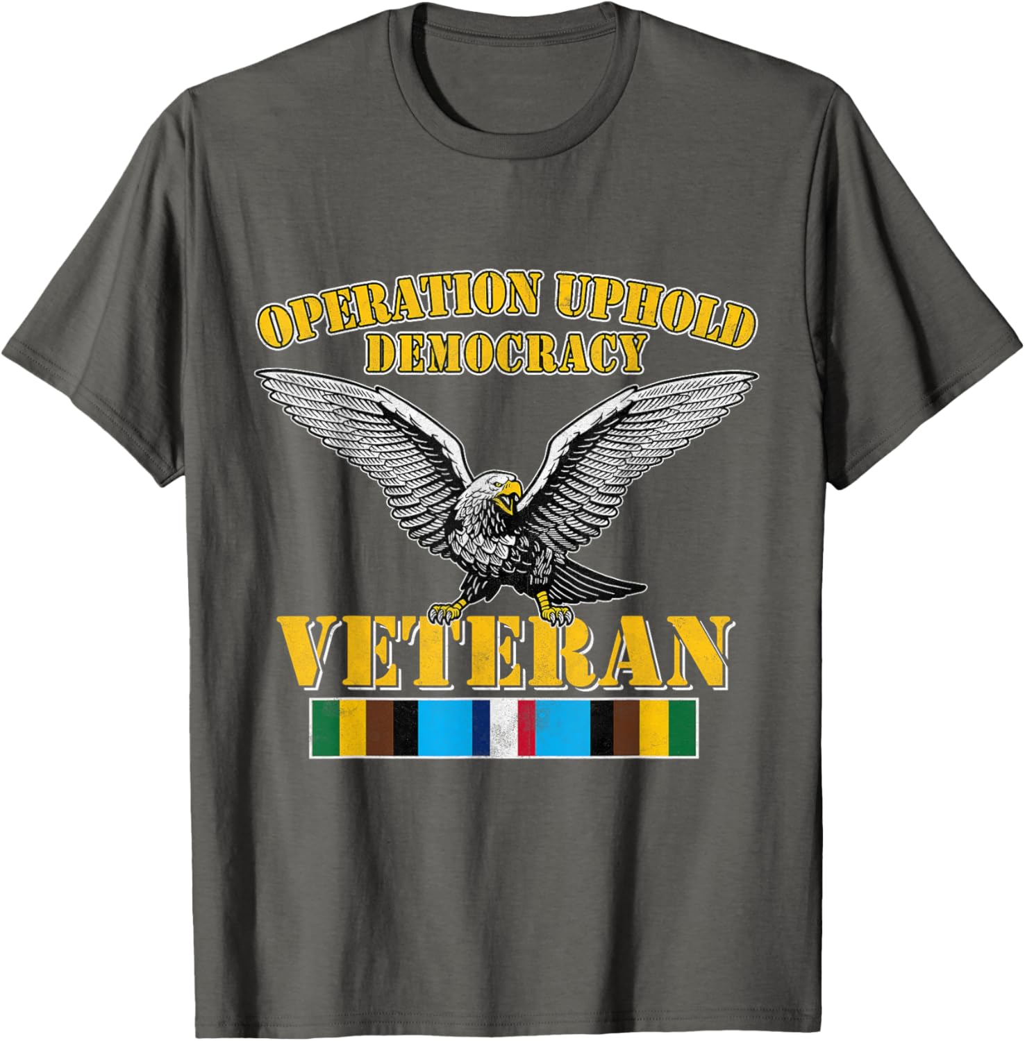 Veteran Operation Uphold Democracy Ribbon Haiti Vintage T-Shirt - 12