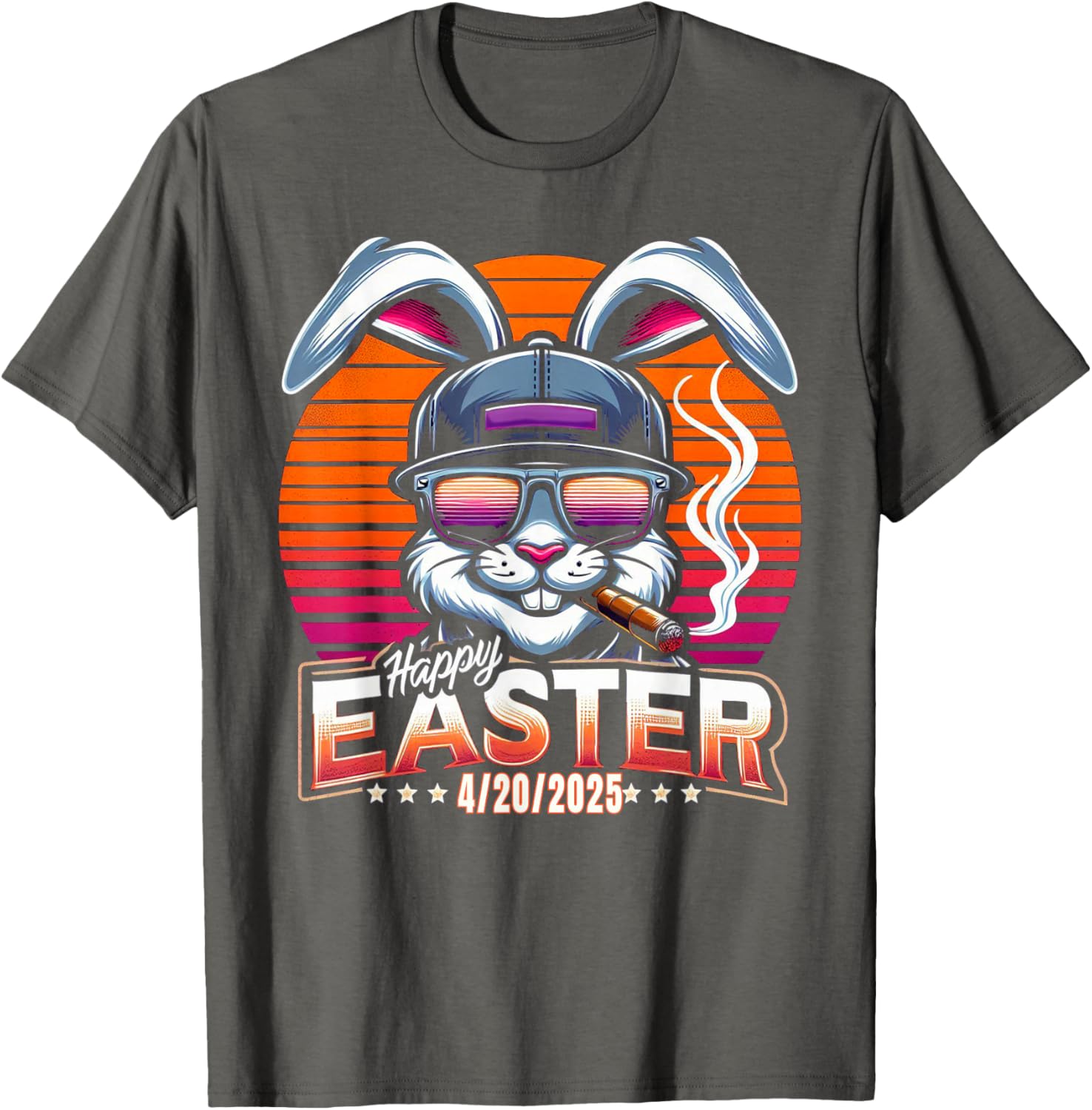 Funny Easter Bunny Marijuana T-Shirt for 420 Humor Lovers - 22