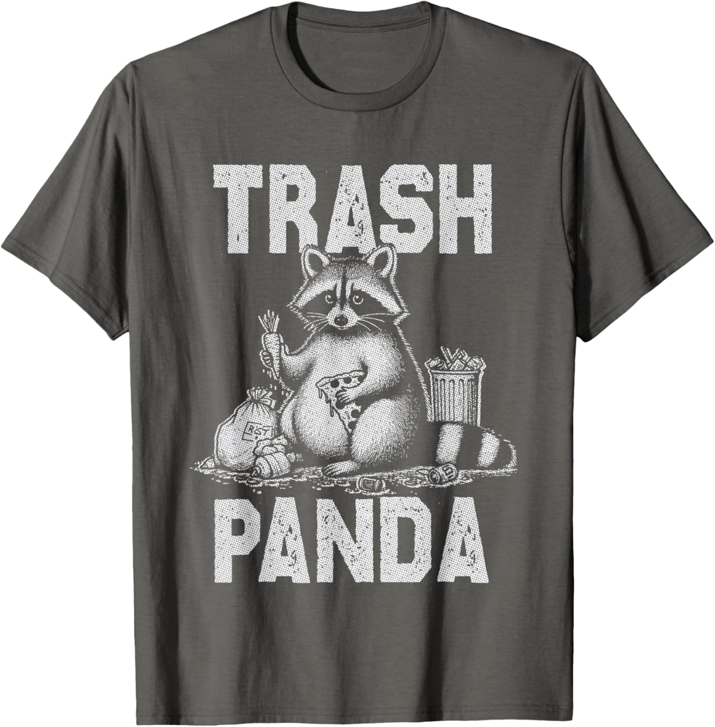 Funny Trash Panda Raccoon Eating Garbage T-Shirt for Animal Lovers - 14