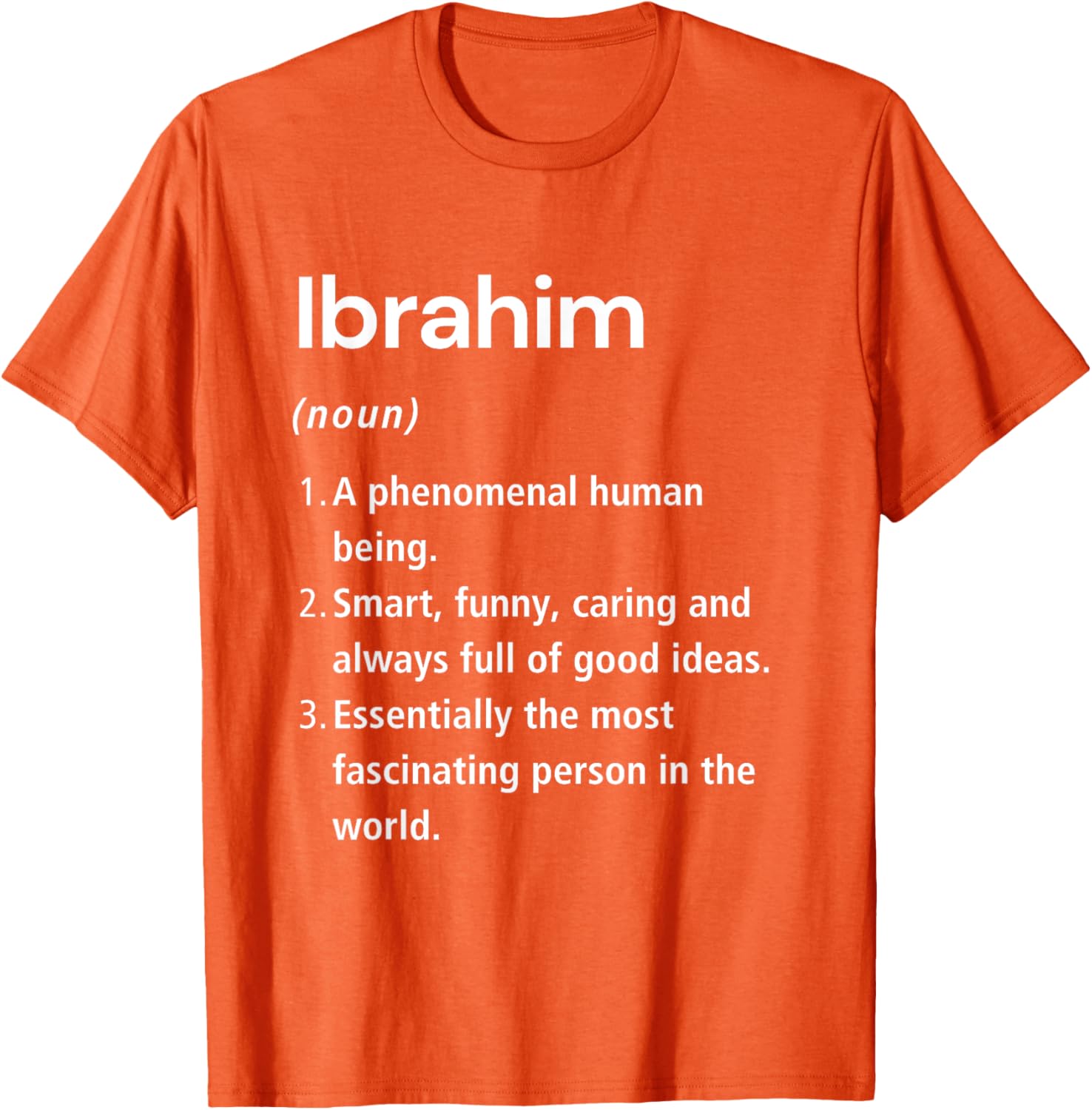 Funny Ibrahim Name Definition T-Shirt for Unique Style & Humor - 3