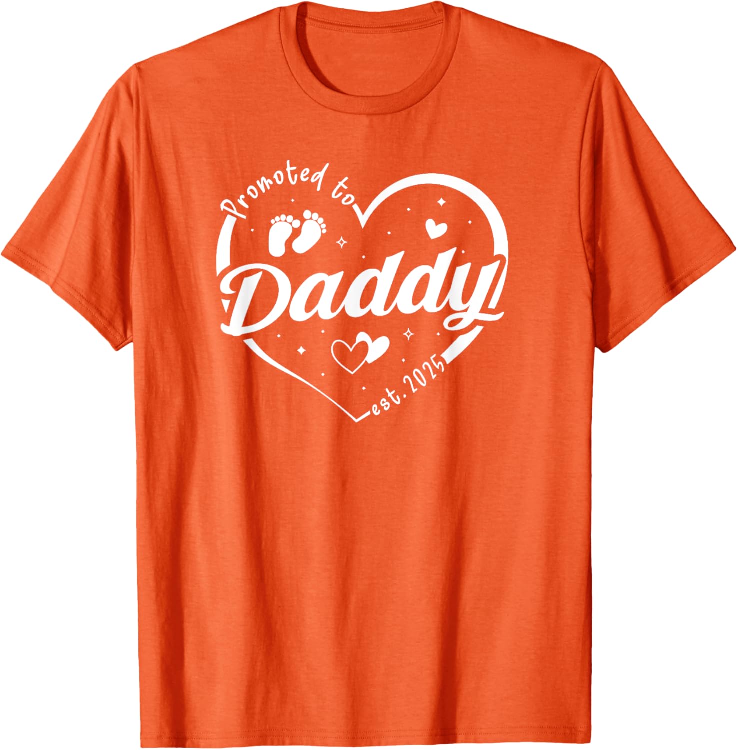 Promoted to Daddy Est 2025 Father's Day T-Shirt for Soon-to-Be Dads - 20