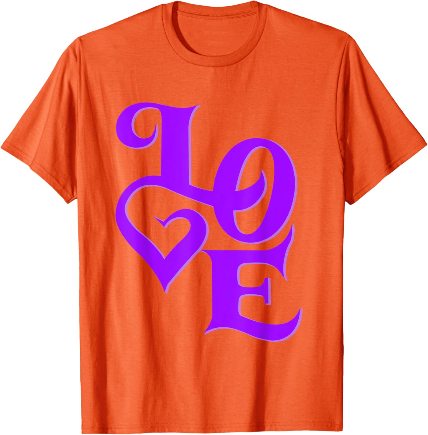 Purple Love Graphic T-Shirt for Stylish Casual Wear and Unique Fashion - 28