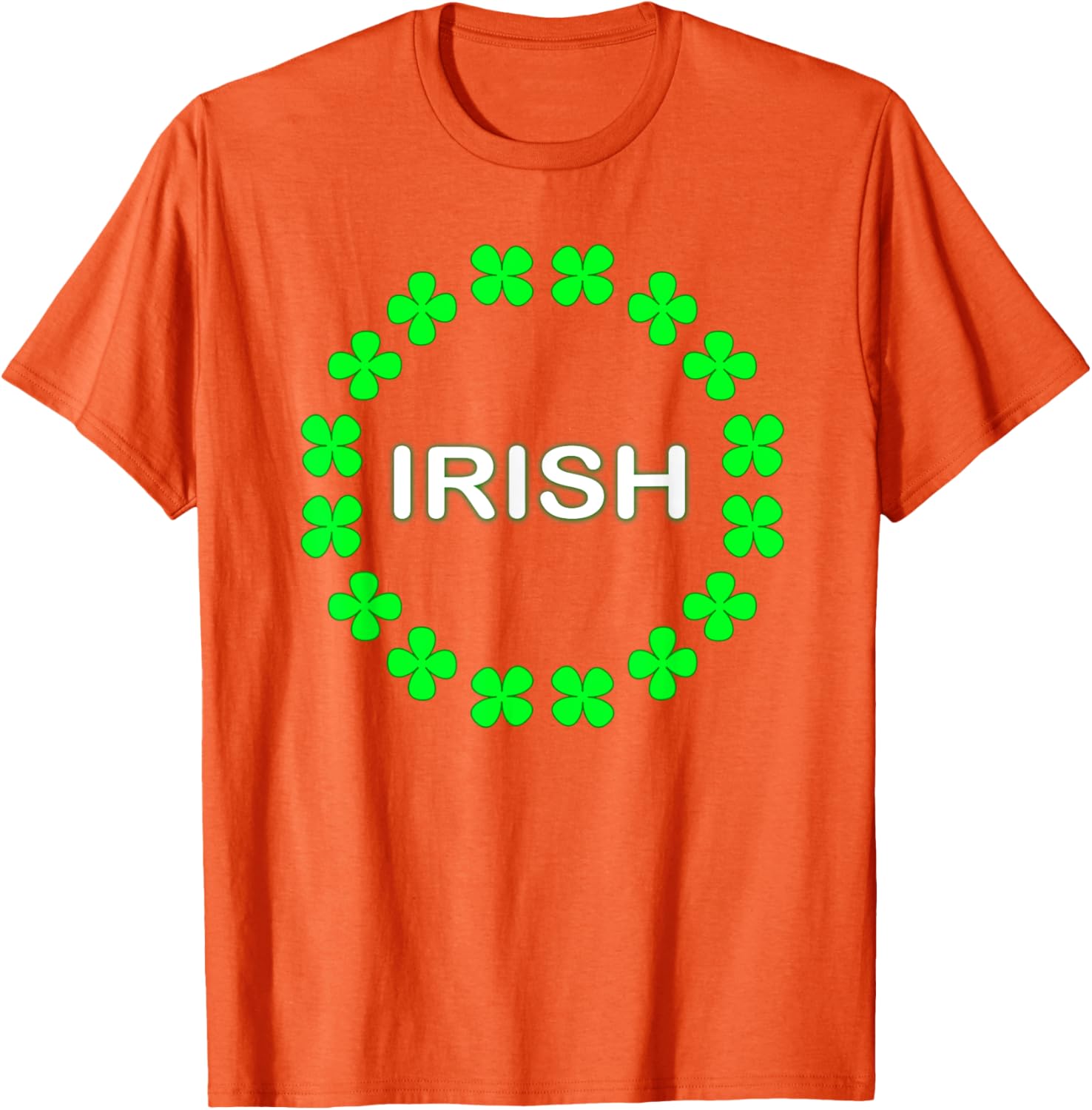 Irish Clover Circle St Patrick's Day T-Shirt for Festive Celebrations - 20
