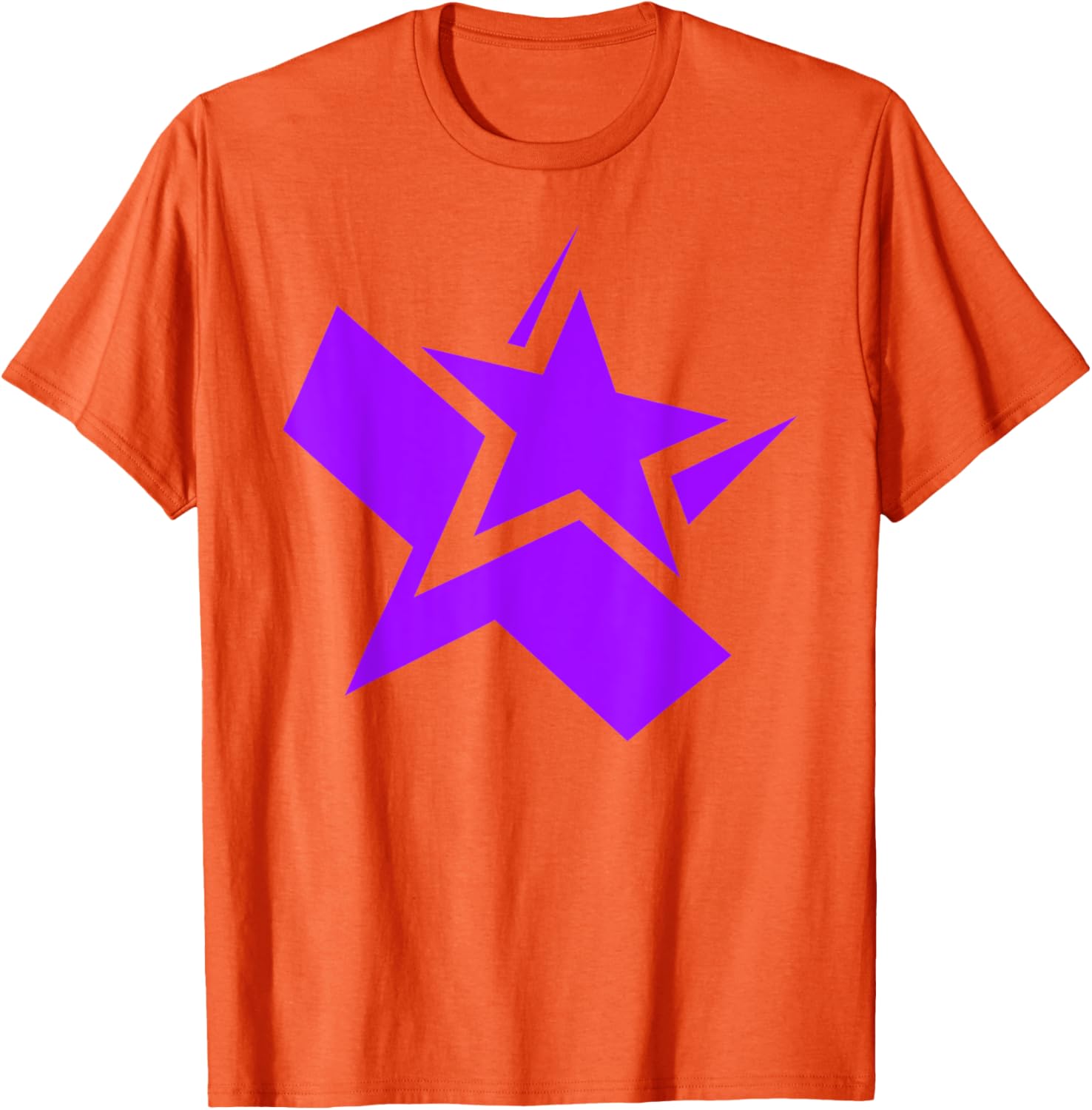 Purple Chunky Star Graphic T-Shirt for Stylish Casual Wear - 18