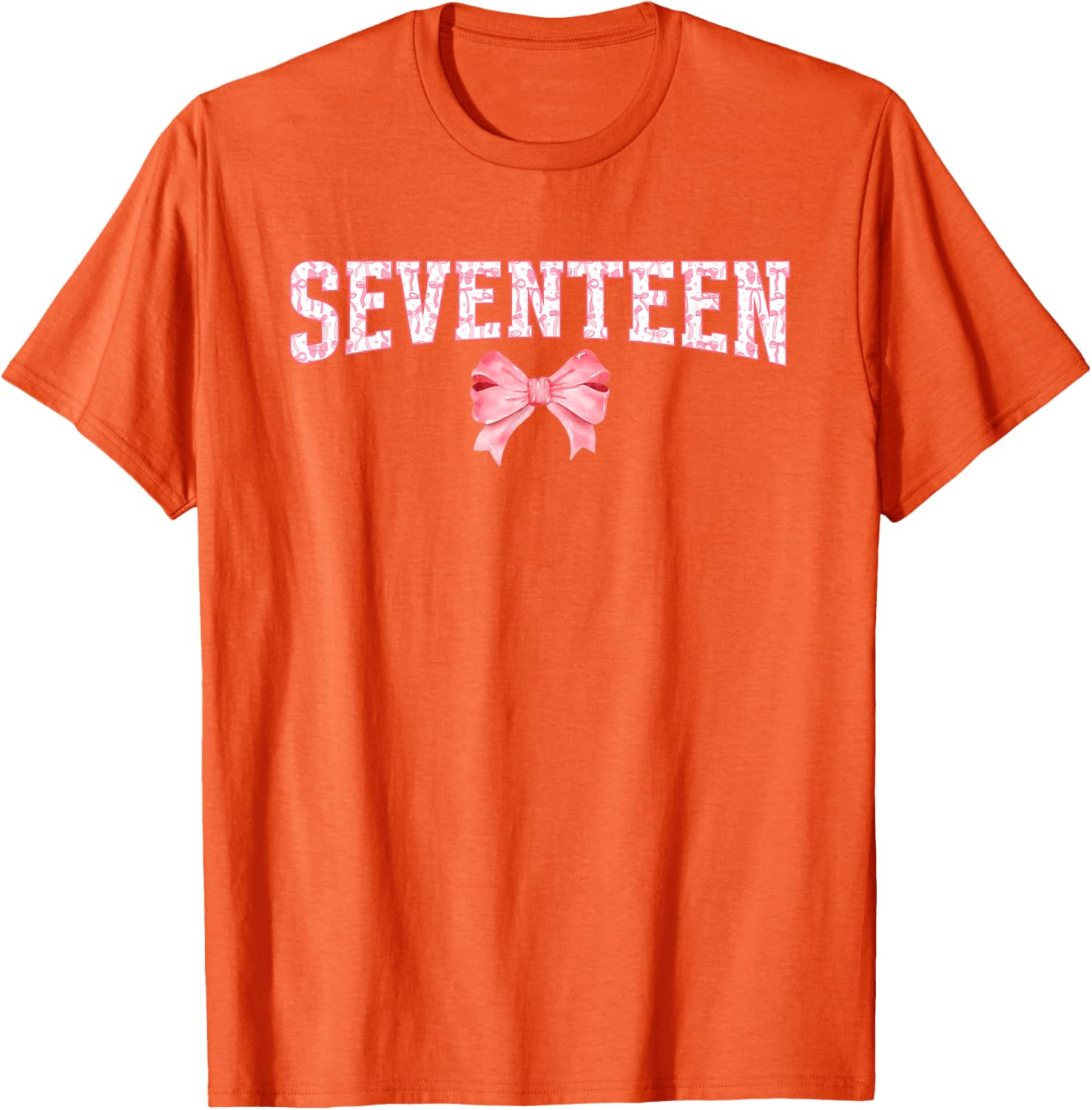17th Birthday Coquette Bow T-Shirt for Stylish Seventeen Year Olds - 16