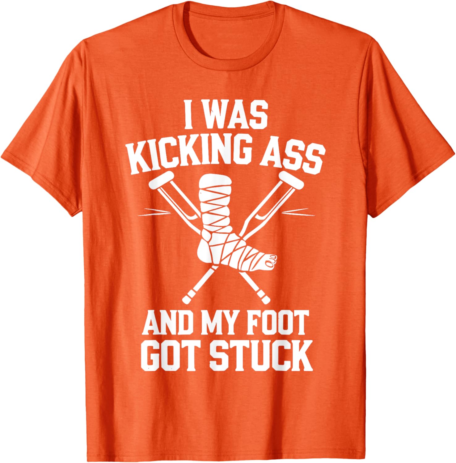 Funny Broken Leg Art T-Shirt for Men, Women, and Kids Surgery Recovery - 12