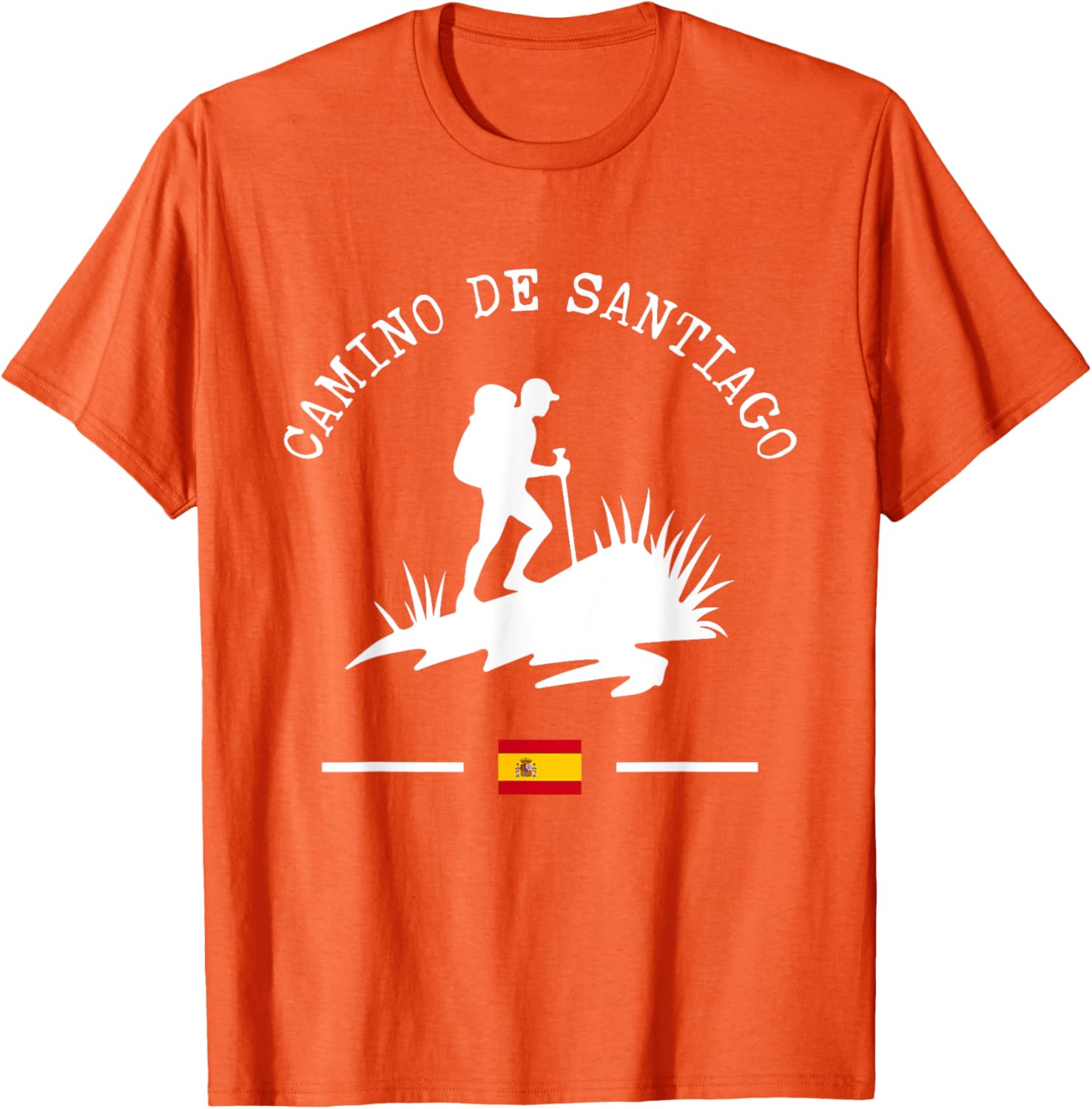 Camino de Santiago Hiker Trekking T-Shirt for Pilgrims and Adventurers - 1