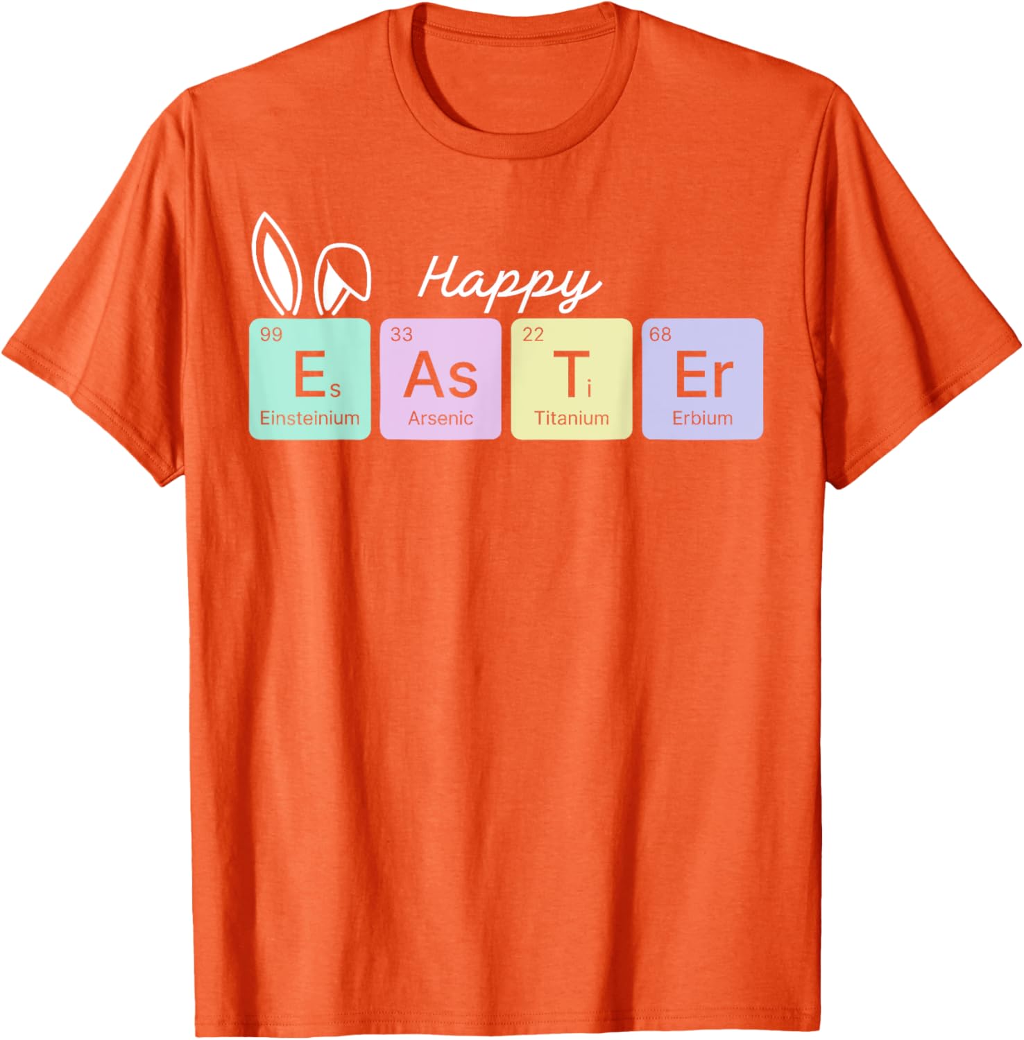 Happy Easter Chemistry Teacher T-Shirt with Periodic Table Design - 8