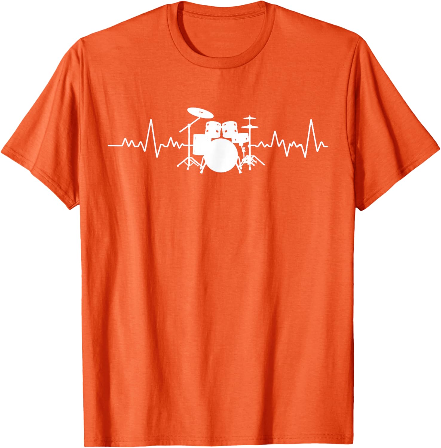 Drummer Heartbeat Pulse Graphic T-Shirt for Music Lovers and Musicians - 10
