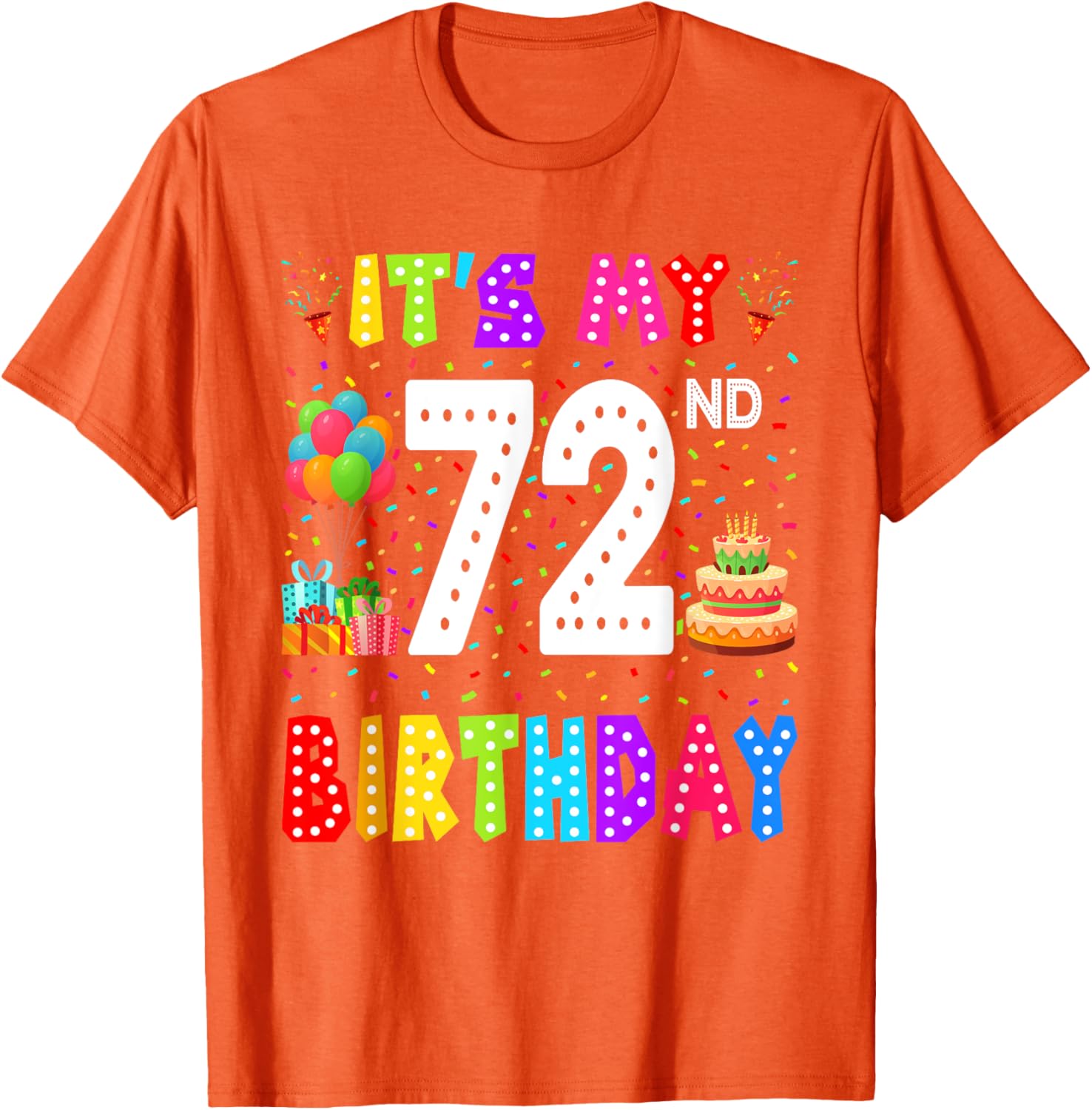 Funny 72nd Birthday T-Shirt for Men and Women - Perfect Gift Idea - 28
