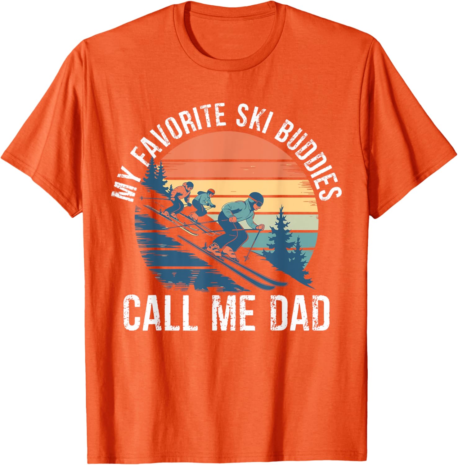Retro Ski Dad T-Shirt for Ski Lovers, Perfect Gift for Ski Buddies - 21