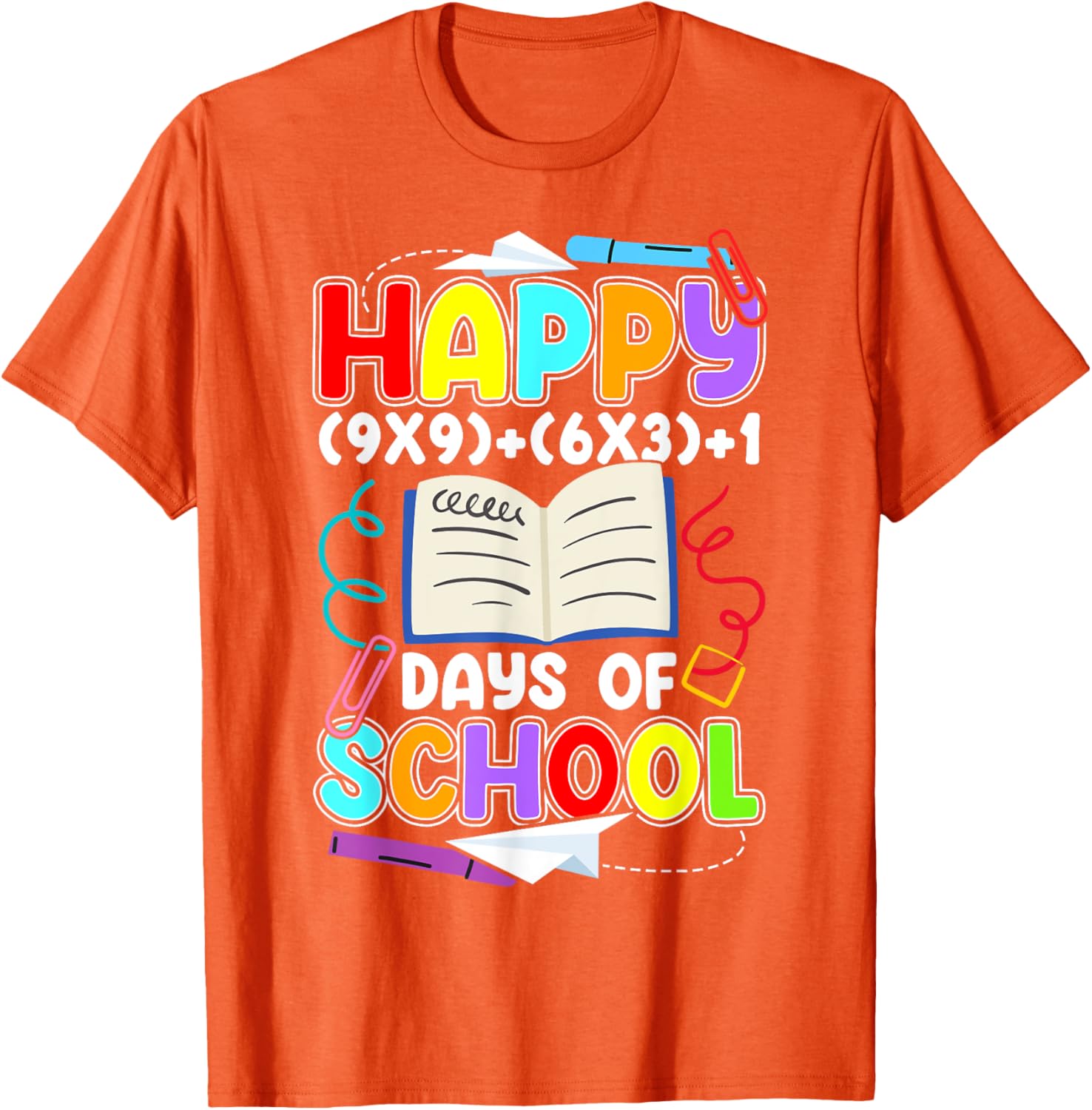 Happy 100 Days of School Math T-Shirt for Kids Celebrating 100th Day - 18