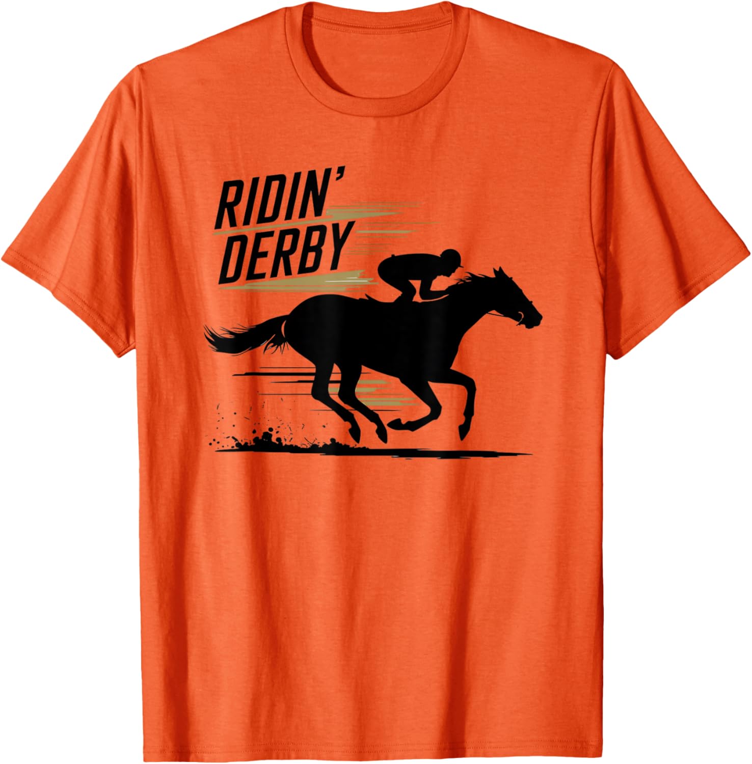 Ridin Derby Retro Horse Racing Fans Equestrian T-Shirt Fun Tee - 9