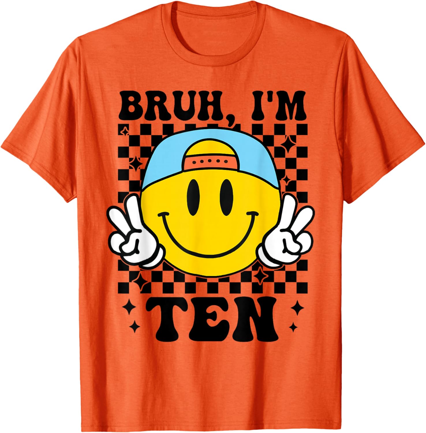 Groovy 10th Birthday T-Shirt for Boys Girls Fun Trendy Design - 12