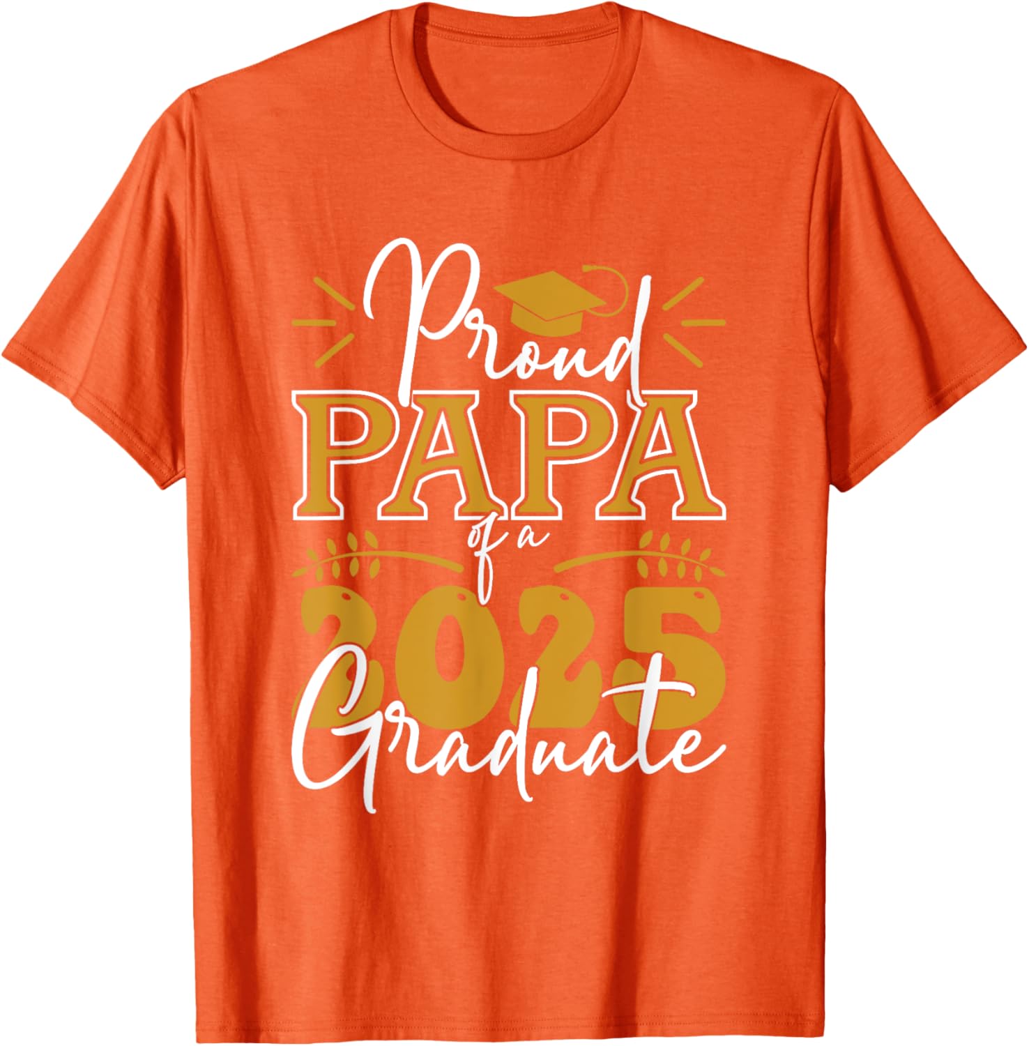 Proud Papa of a 2025 Graduate T-Shirt for Celebrating Achievements - 14