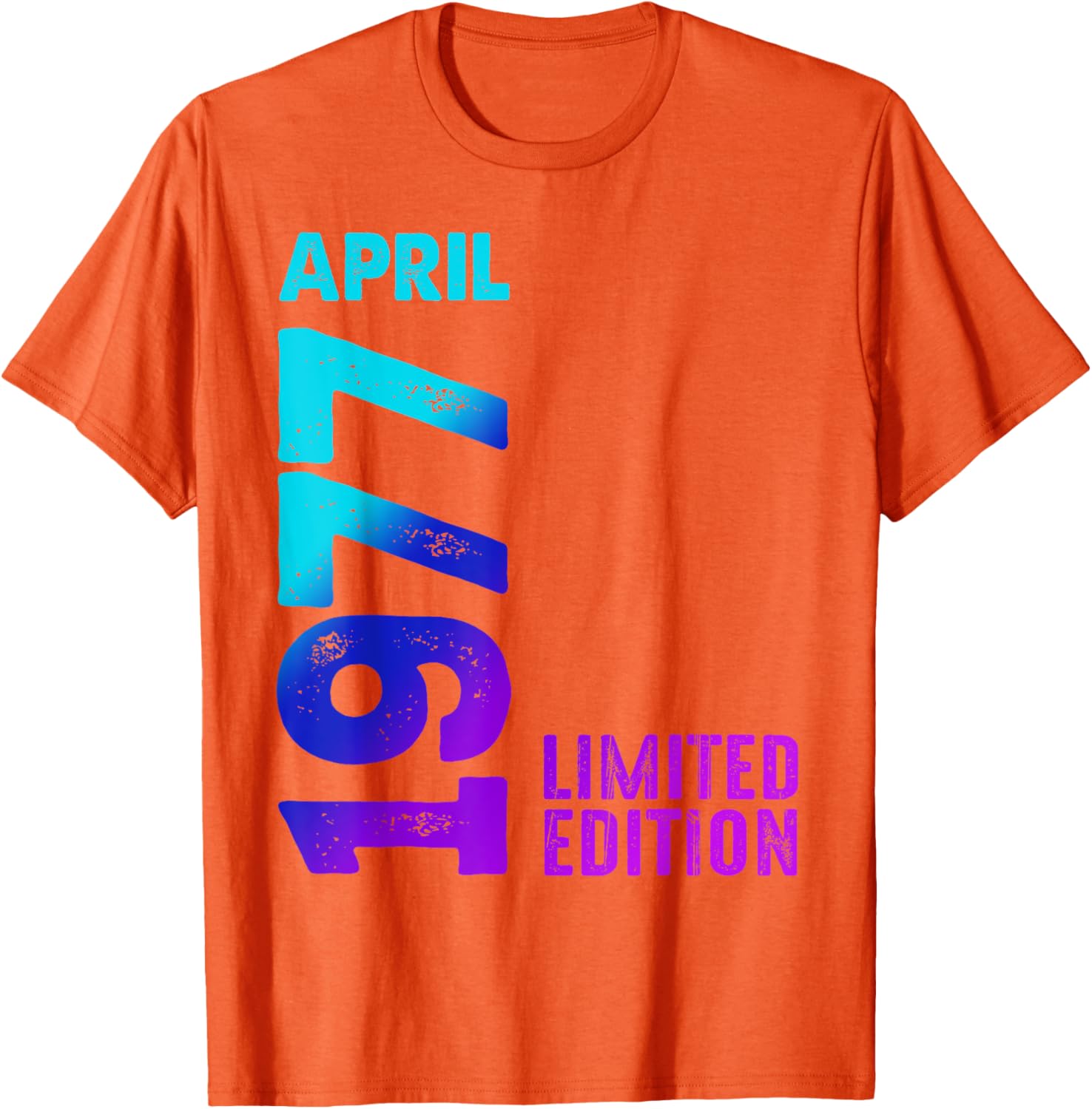 Vintage 1977 Retro T-Shirt Limited Edition Celebrate April Birthdays - 21
