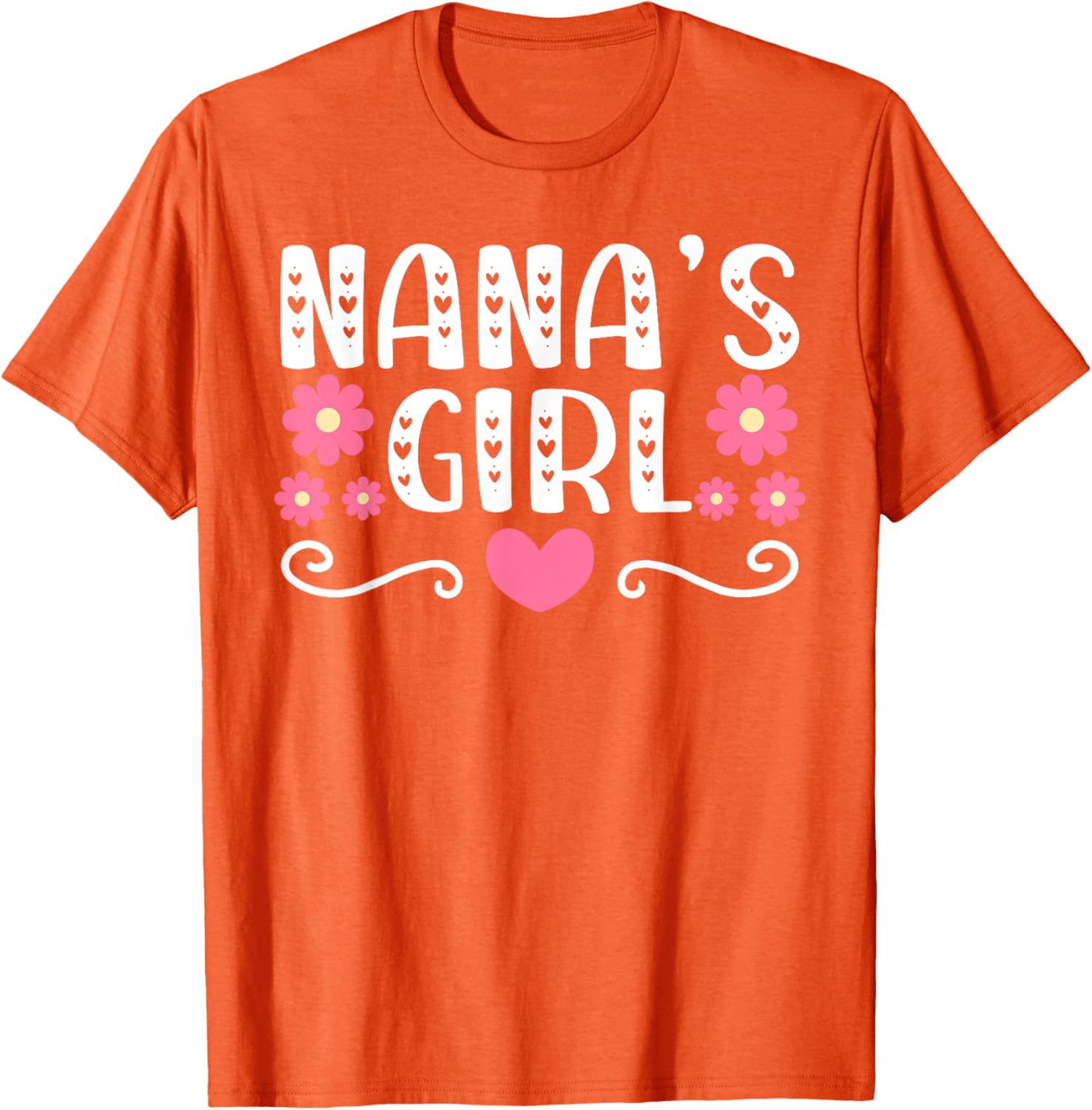 Nana's Girl Heart T-Shirt for Granddaughter - Cute Gift Idea - 19