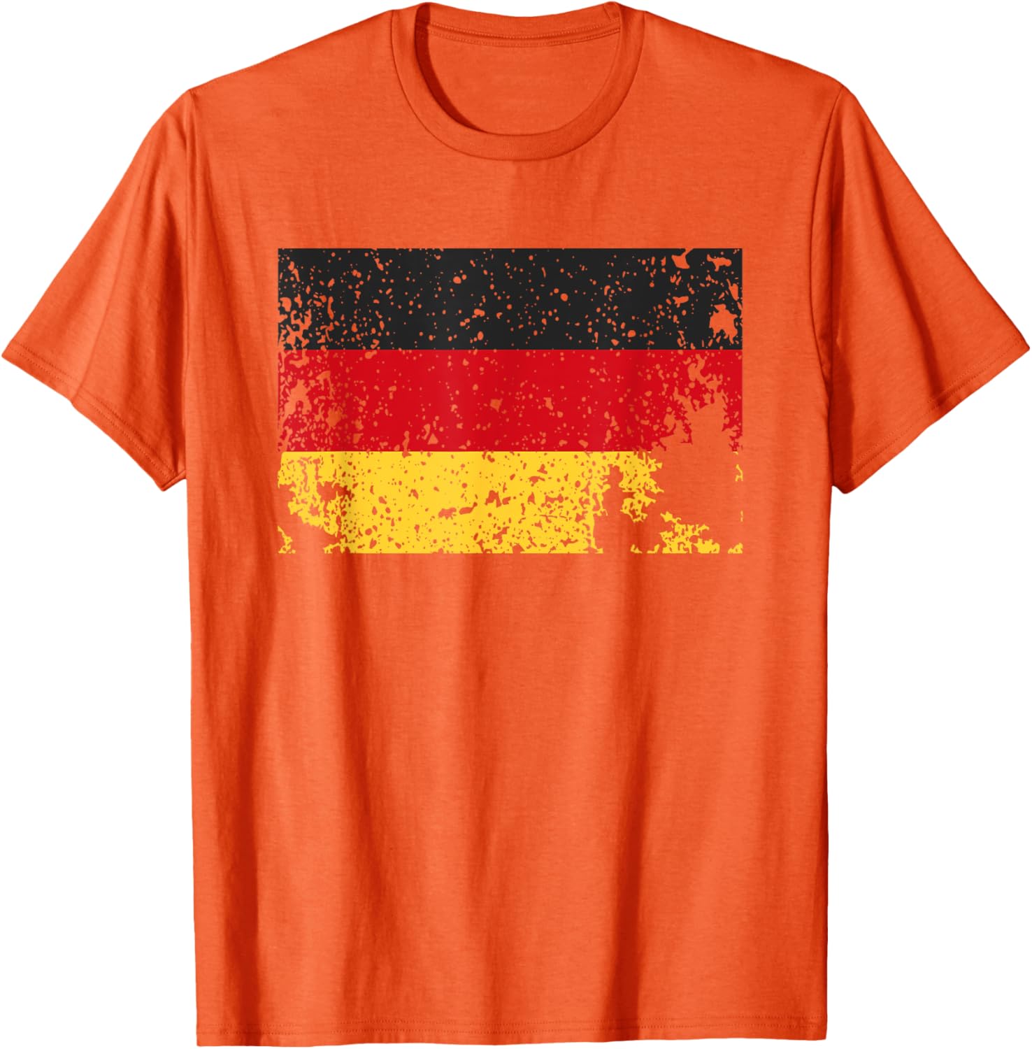 Retro Worn Germany Flag T-Shirt Grunge Distressed German Colors Style - 4
