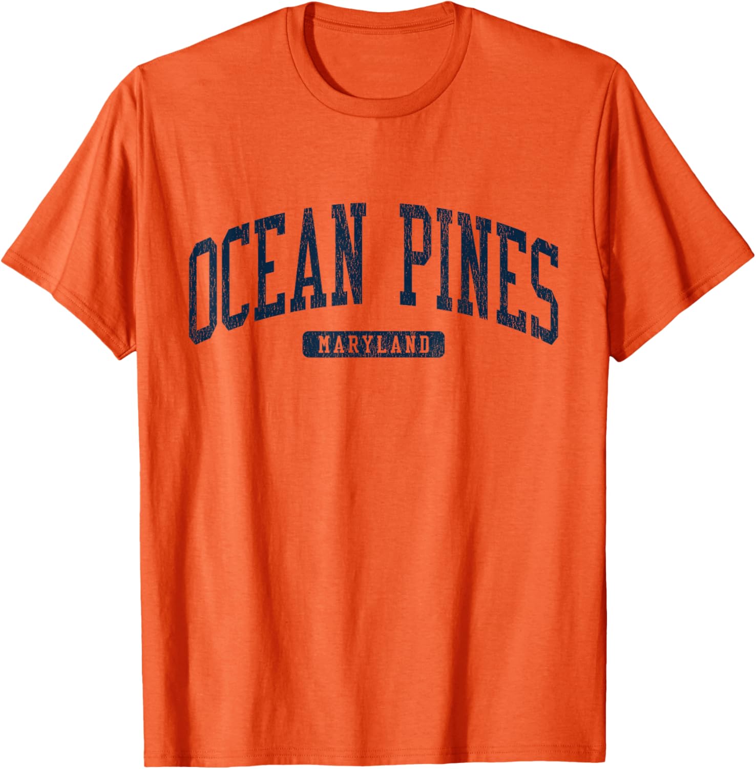 Ocean Pines Maryland College Style Blue T-Shirt for Casual Wear - 7