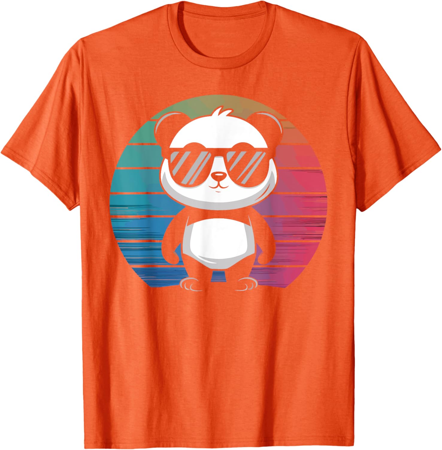 Retro Panda T-Shirt with Sunglasses for Chill Vibes and Fun Style - 25