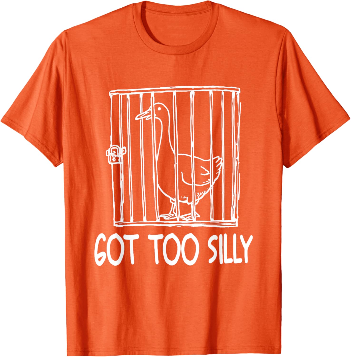 Funny Goose Humor T-Shirt for Animal Lovers - Goose Got Too Silly - 15