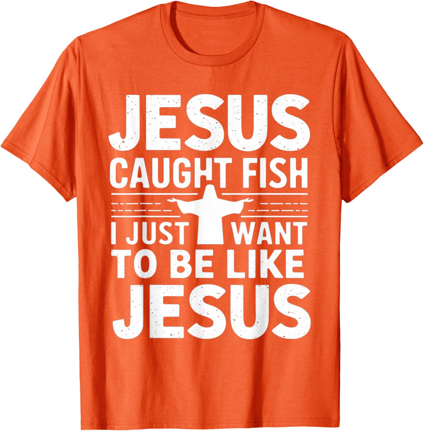 Catch Fish with Faith - Jesus Caught Fish T-Shirt for Christian Anglers - 9