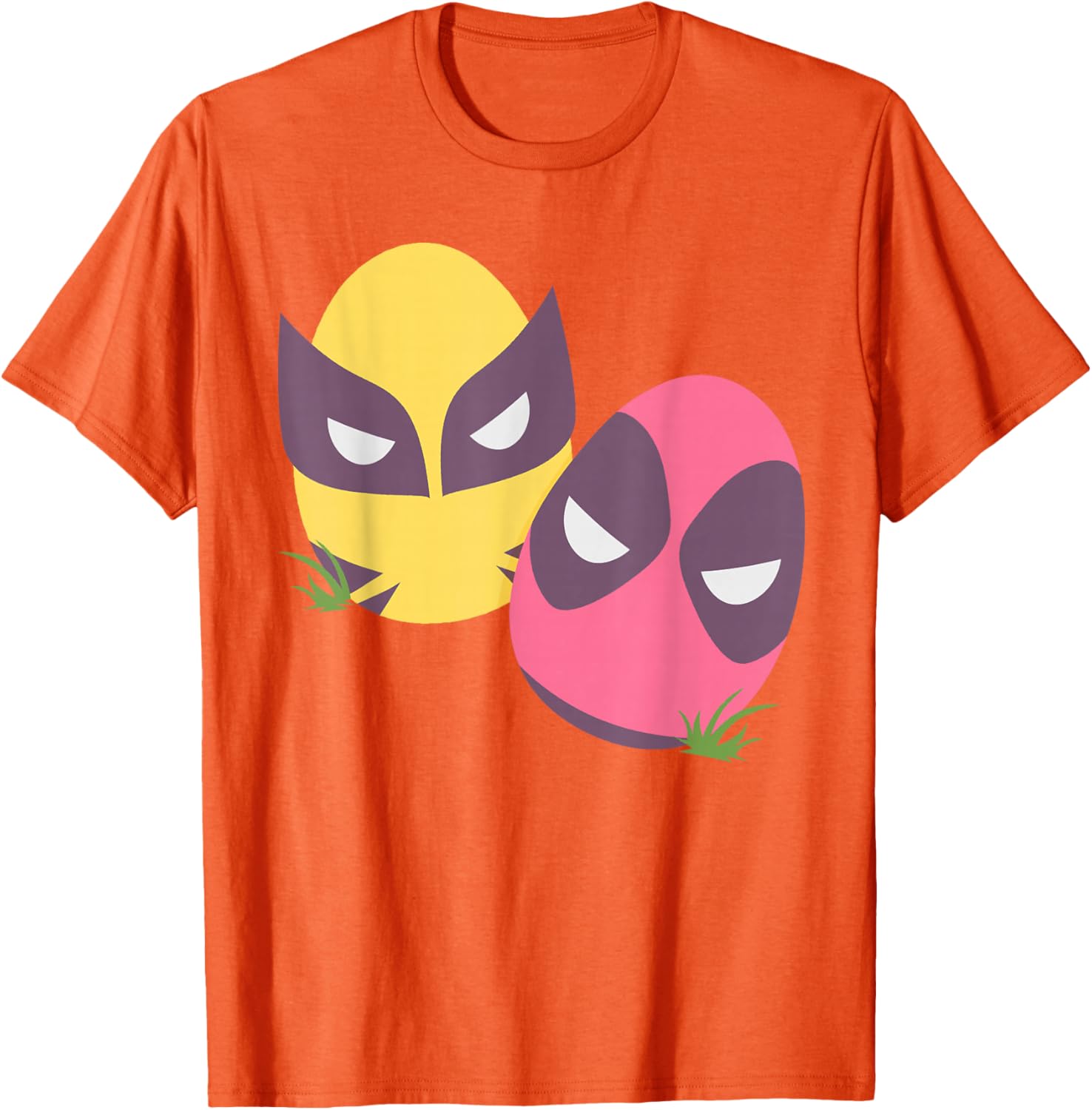 Marvel Deadpool and Wolverine Pastel Easter Eggs T-Shirt for Spring Fun - 25