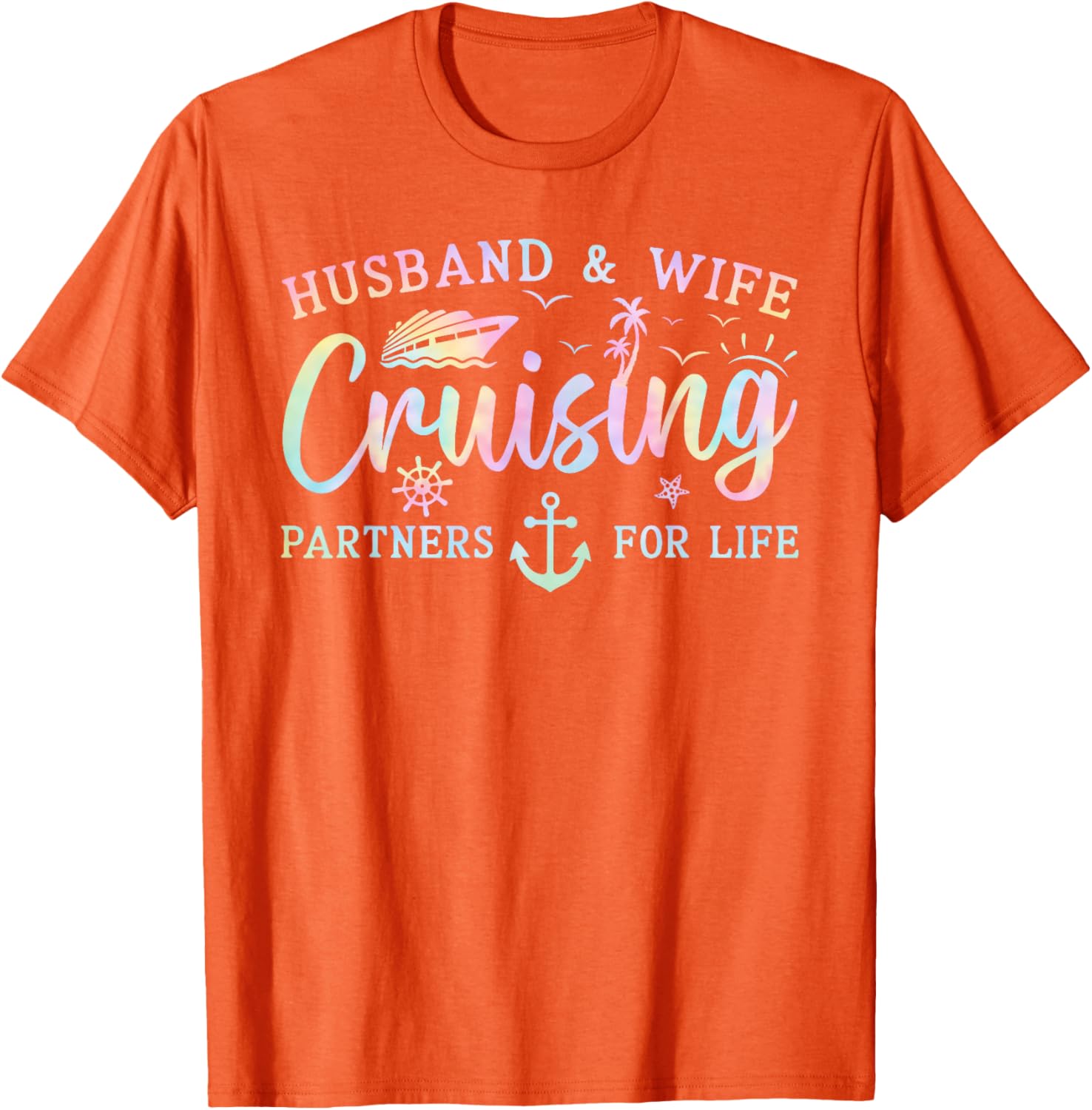 Matching Husband and Wife Cruise T-Shirt 2025 for Couples Adventure - 12