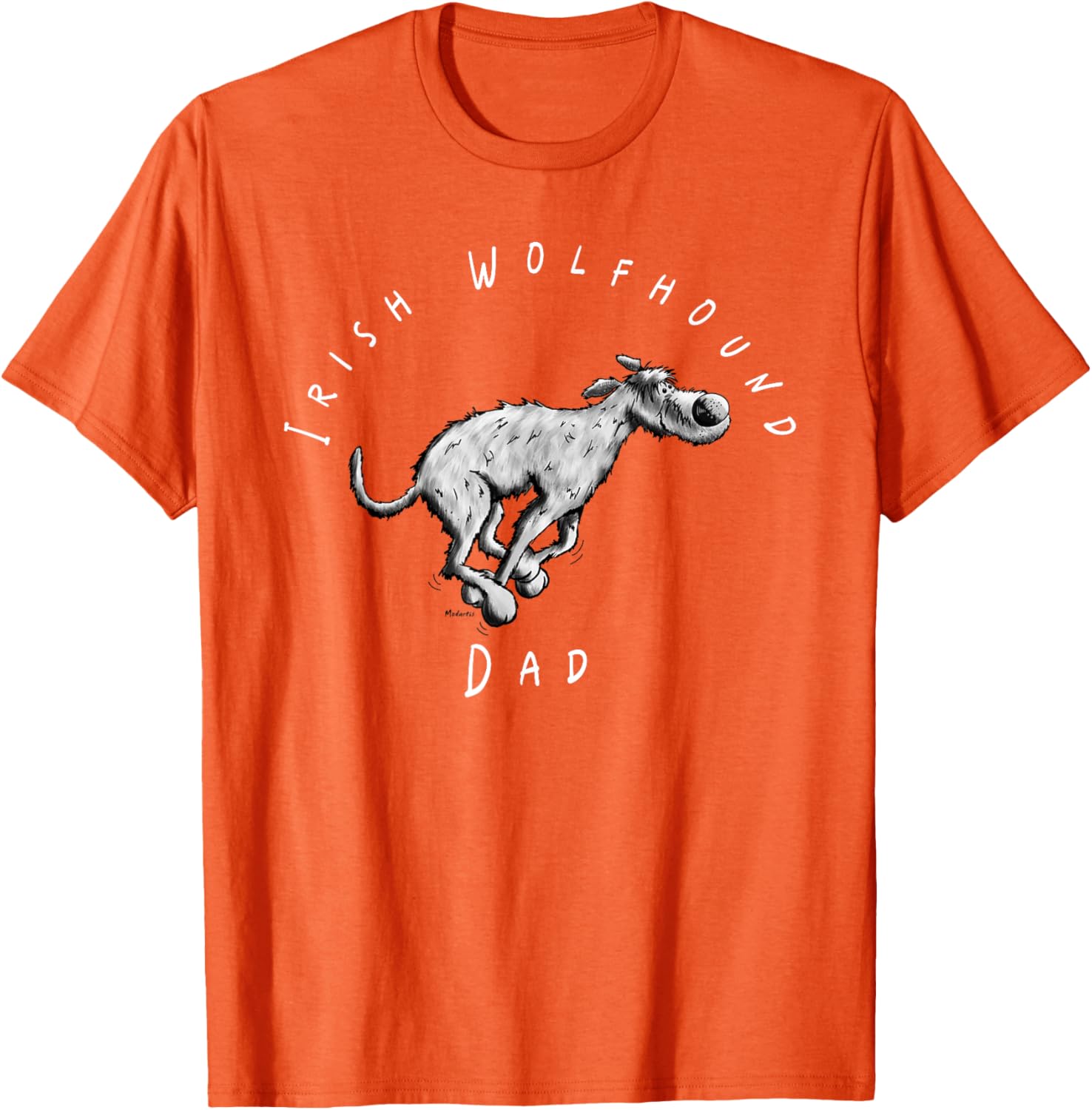 Irish Wolfhound Dad Fun Cartoon T-Shirt for Dog Lovers - Great Gift! - 20
