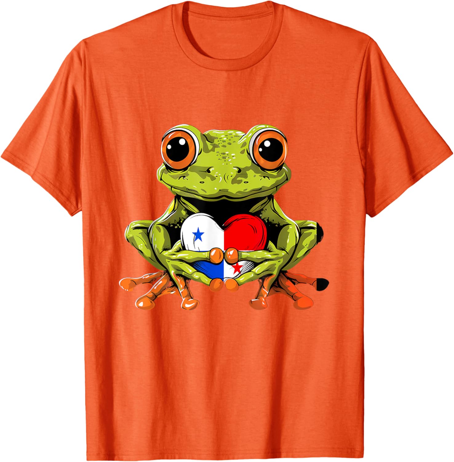 Panama Toad Frog Heart T-Shirt Celebrating Panamanian Roots and Pride - 5