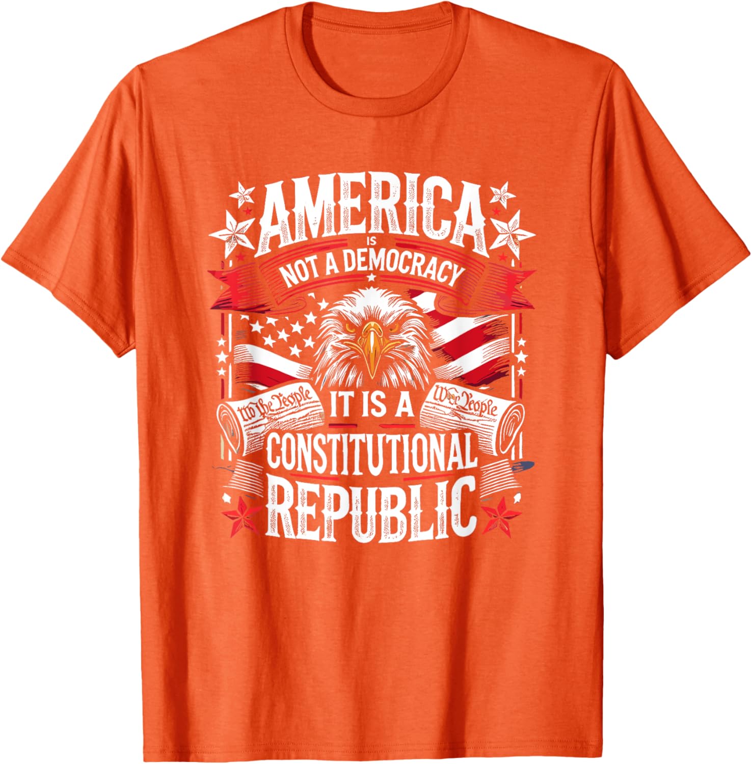 America Is Not A Democracy Constitutional Republic T-Shirt for Freedom Lovers - 17