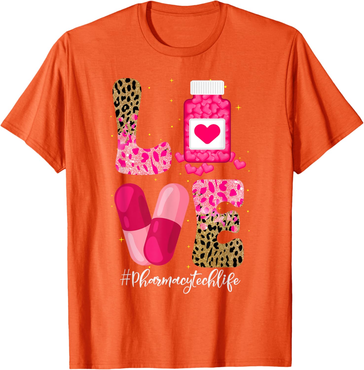 Love Pharmacy Tech Life T-Shirt for Pharmacy Technicians and Medicine Lovers - 11