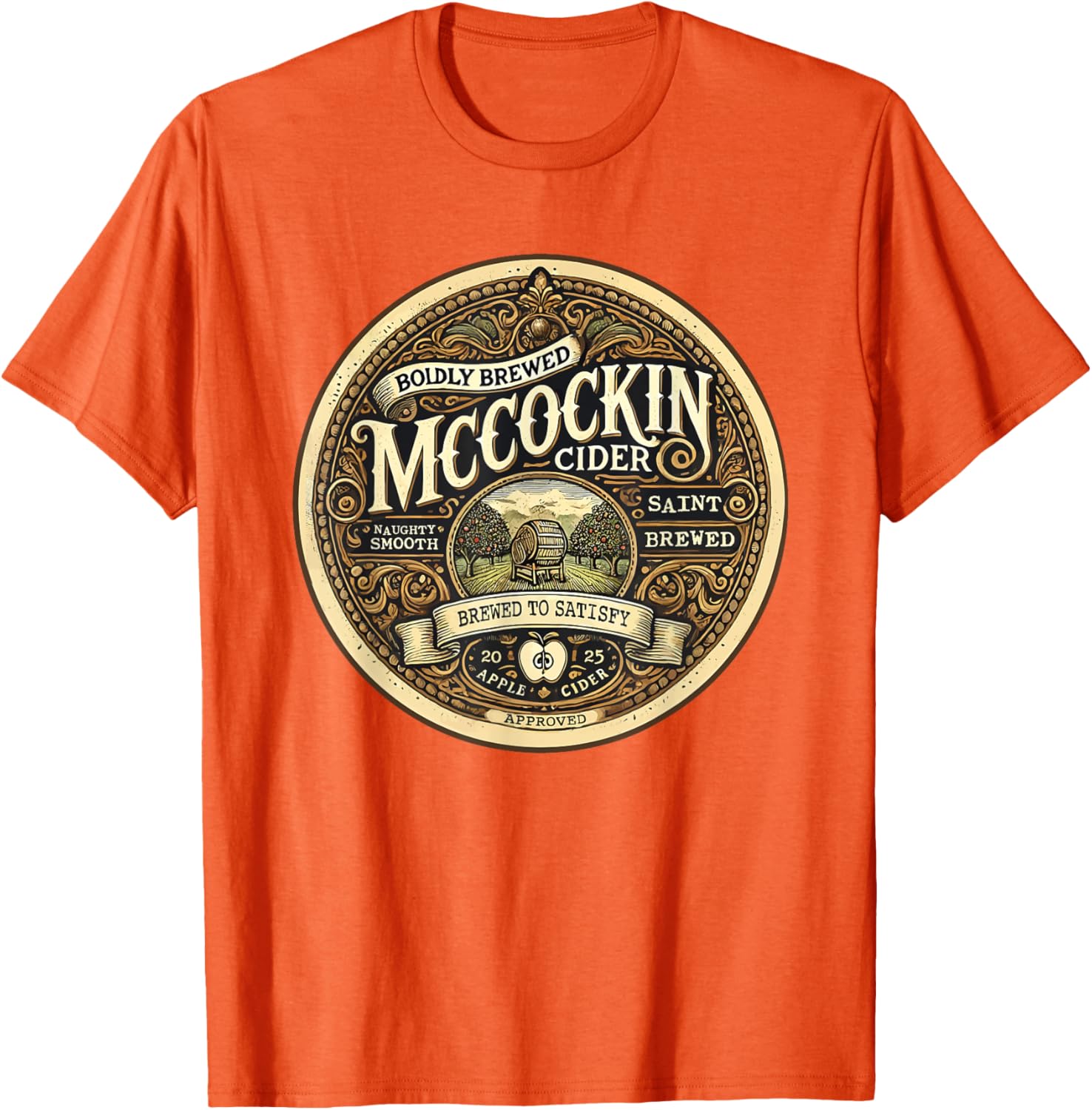 Funny Mccockin Cider St Patricks Day T-Shirt for Adults - Humor Apparel - 17
