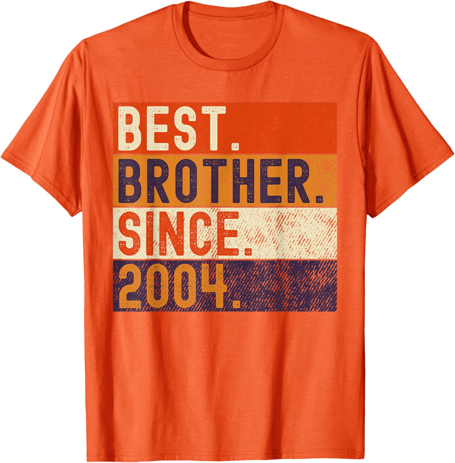 Vintage Best Brother Since 2004 Birthday T-Shirt for Family Celebrations - 20