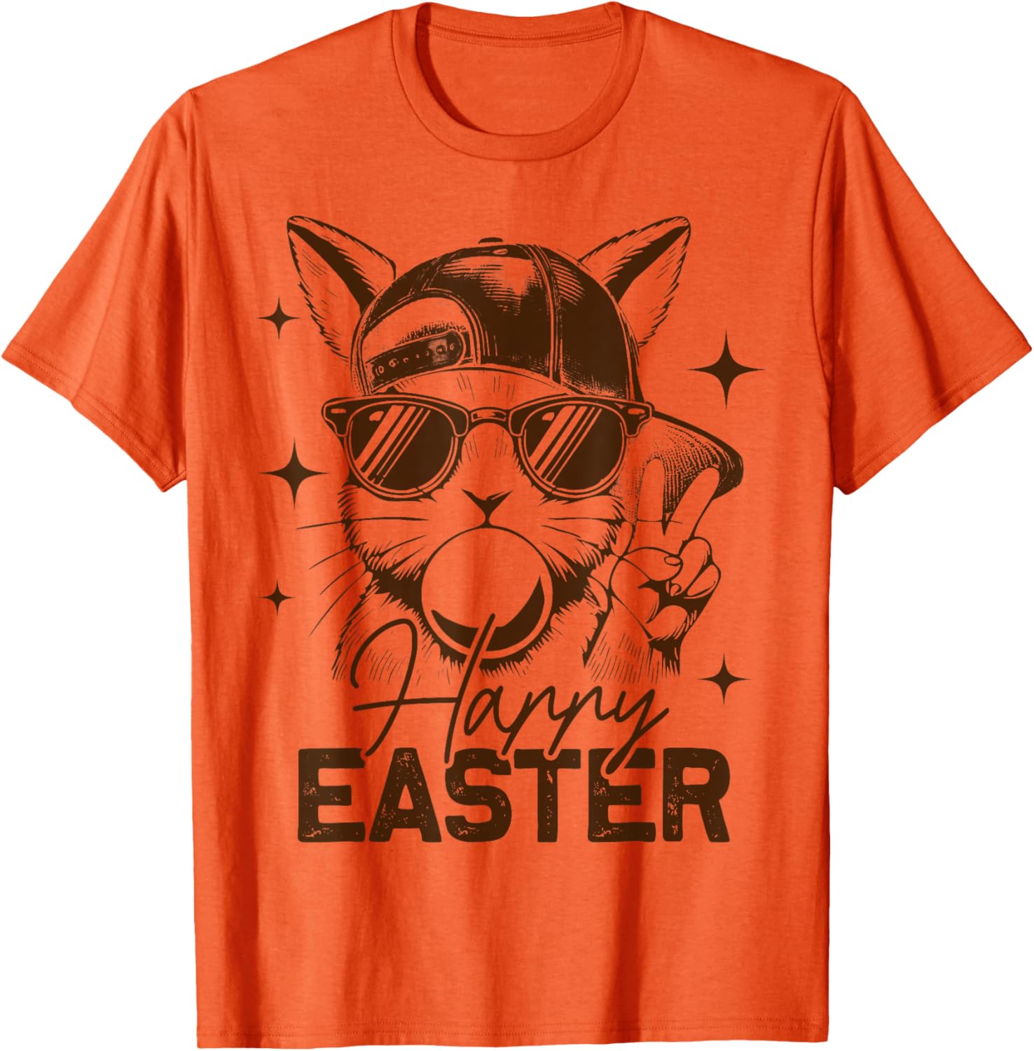 Funny Easter Bunny Rabbit Face T-Shirt for Men and Boys - Happy Easter! - 5