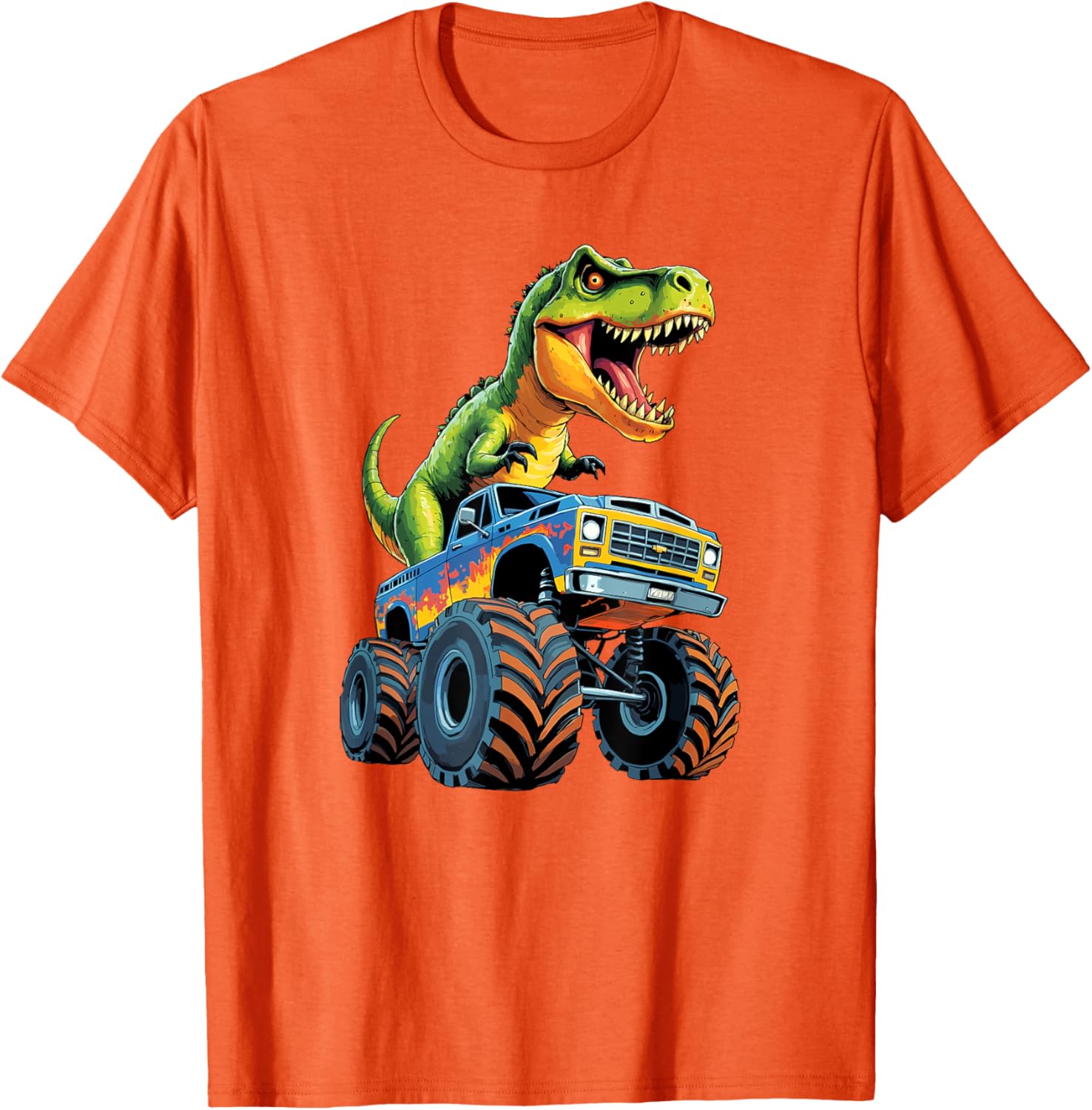 Monster Truck Dinosaur Birthday Party T-Shirt for Boys - Fun & Exciting! - 5