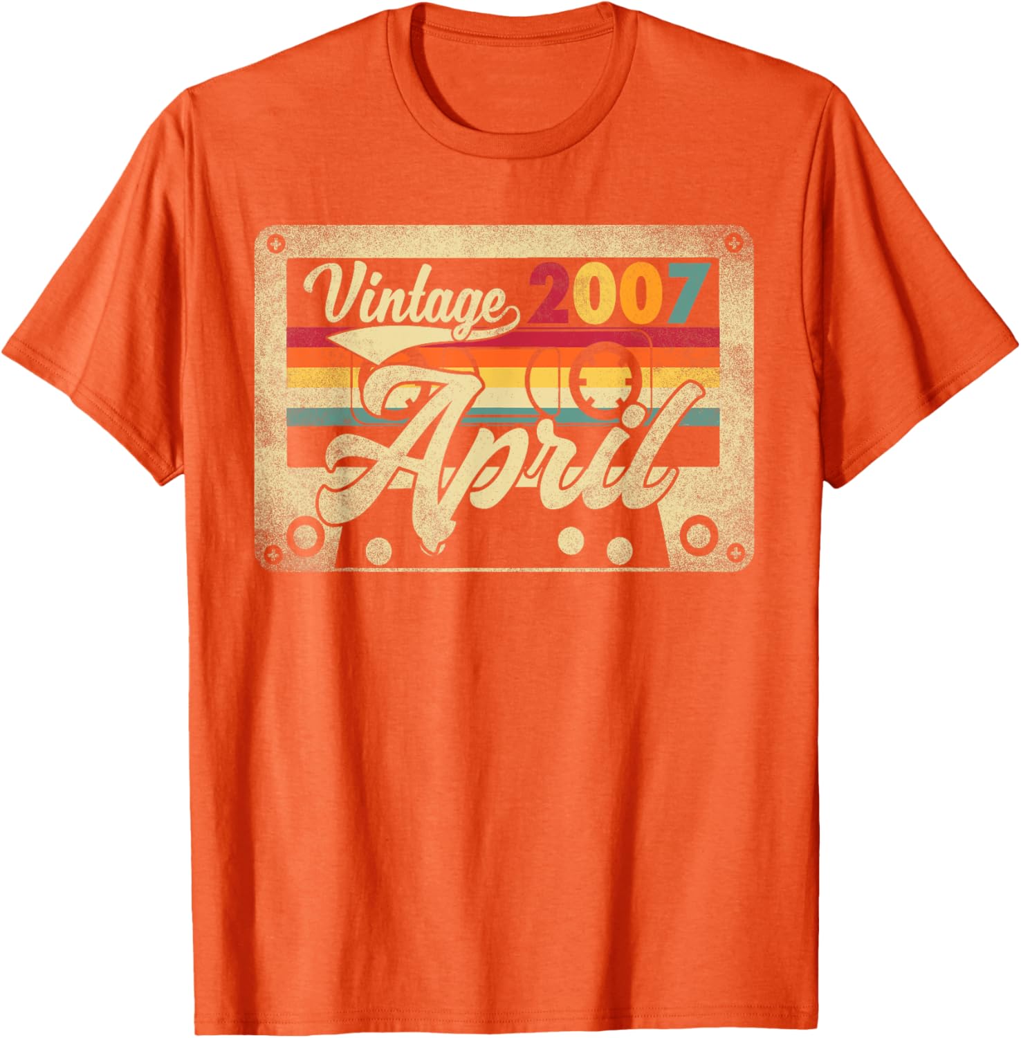 Funny Vintage April 2007 18th Birthday Retro T-Shirt for Celebration - 22