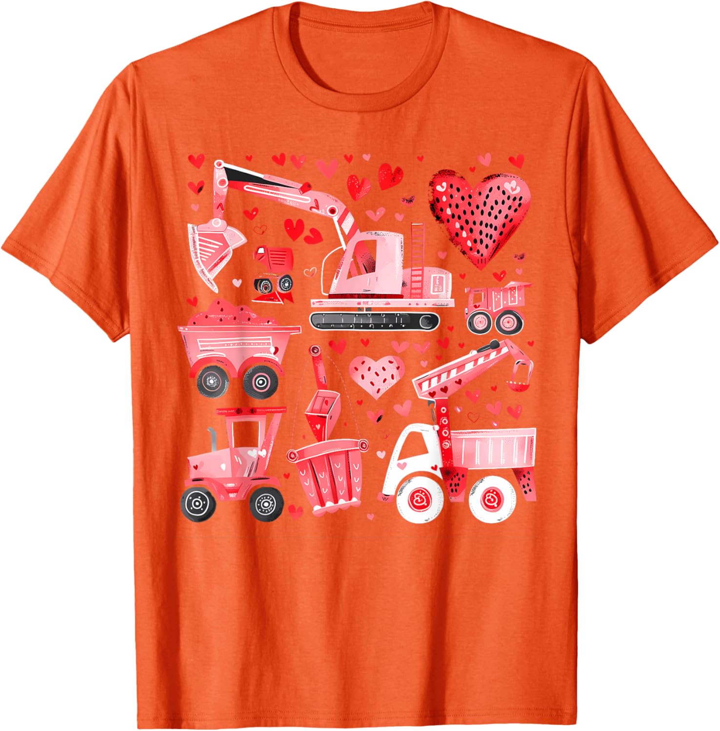 Adorable Valentine's Day Construction Trucks Loads of Love Toddler T-Shirt - 27