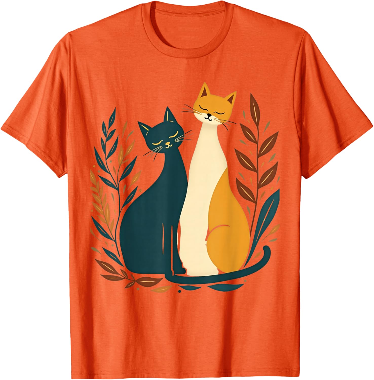 Vintage Mid-Century Modern Cat T-Shirt 50s 60s Retro Style Apparel - 21